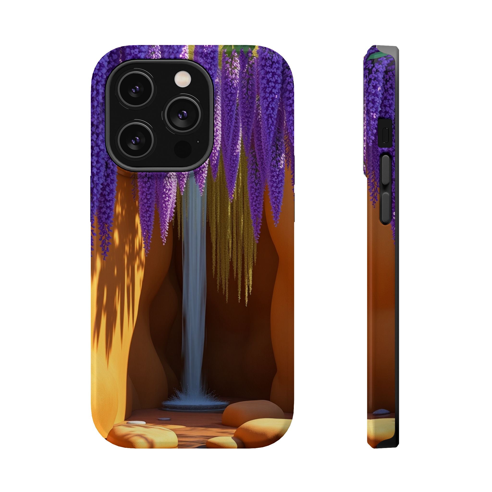 iPhone Earthy Wisteria Cascade Design Slim Everyday Designer Case · iPhone Case