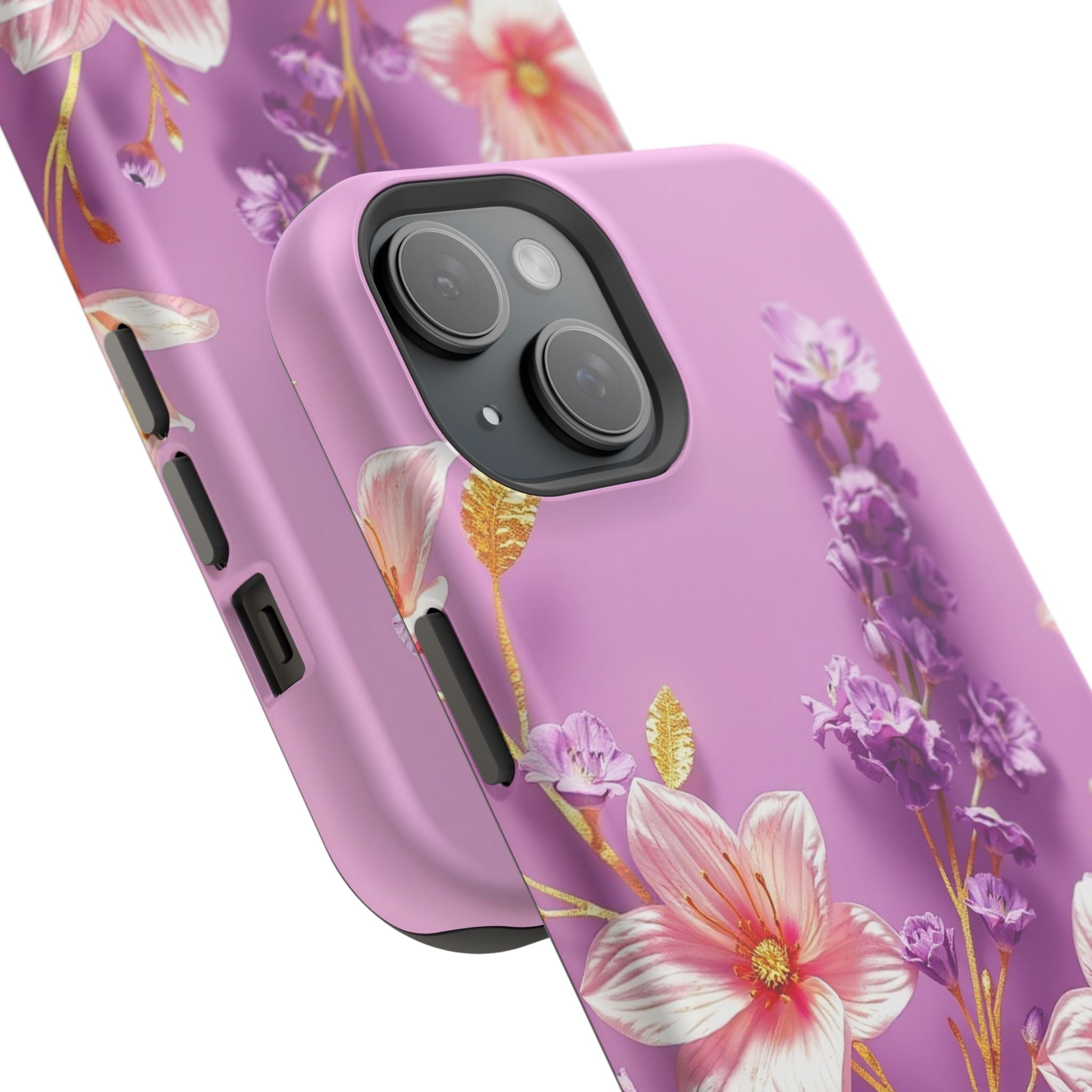 iPhone Radiant Floral Gold Foil Design Slim Everyday Designer Case · iPhone Case