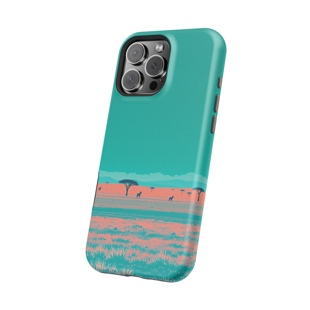 iPhone Savanna Horizon Risograph Print Slim Everyday Designer Case · iPhone Case