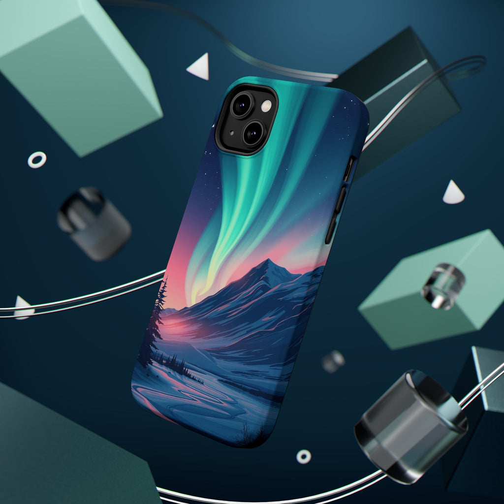 iPhone Mint And Blush Northern Lights Slim Everyday iPhone 18 Designer · iPhone
