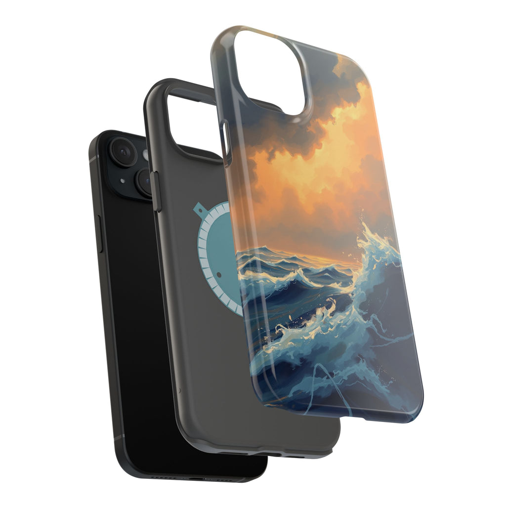 iPhone Sunset Amber And Peach Storm at Sea Slim iPhone Everyday · iPhone Case