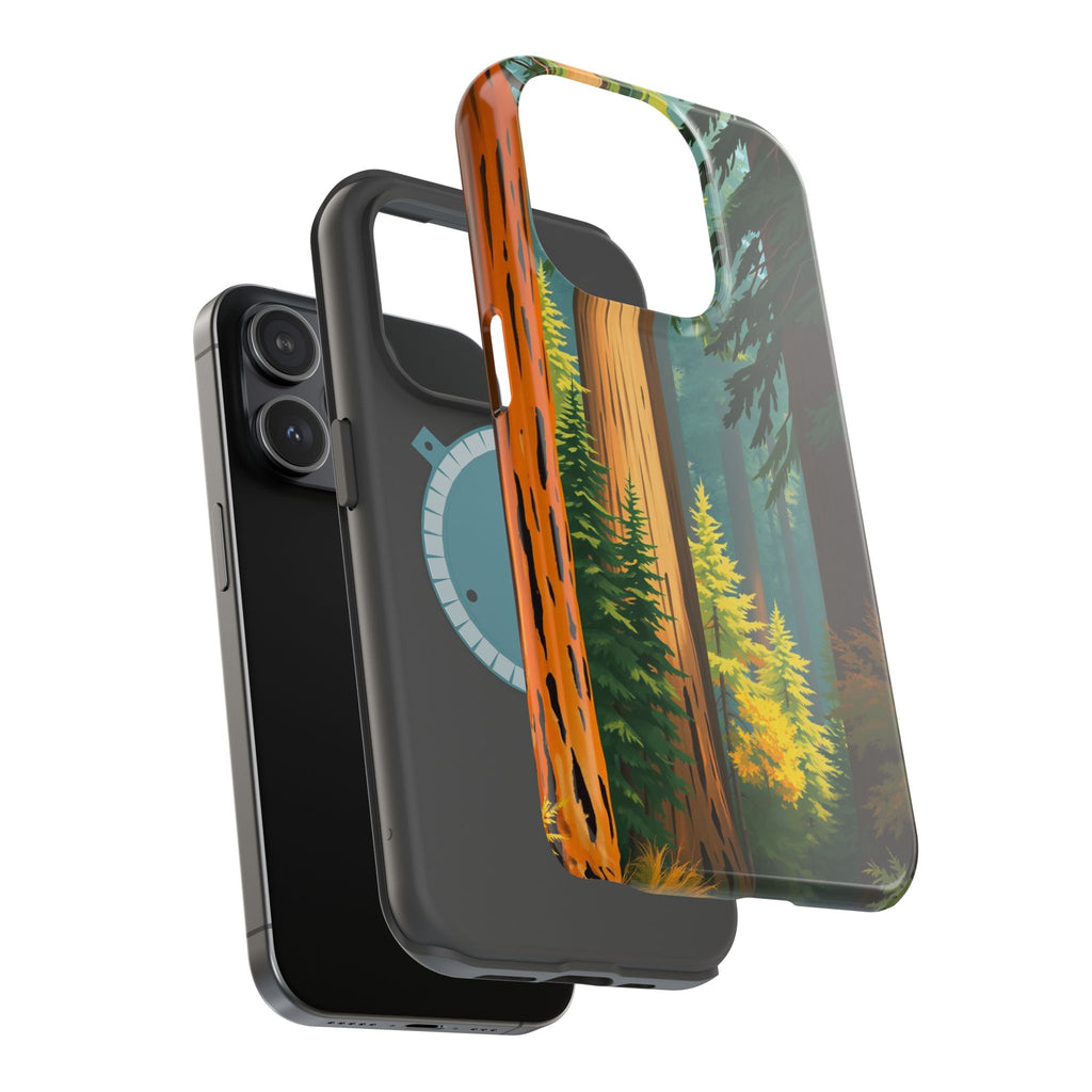 iPhone Redwood Forest Oil Painting Impressionist Clean iPhone Minimal · iPhone C