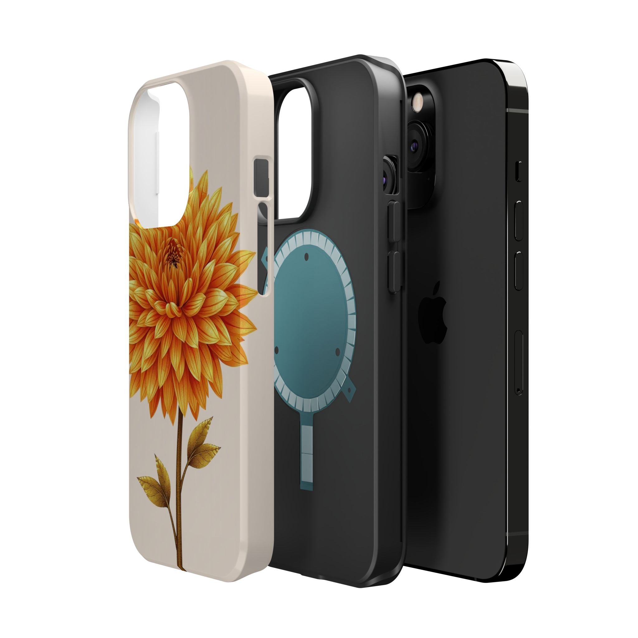 iPhone Chrysanthemum Classic Gold Foil Luxury Slim iPhone Everyday · iPhone Case