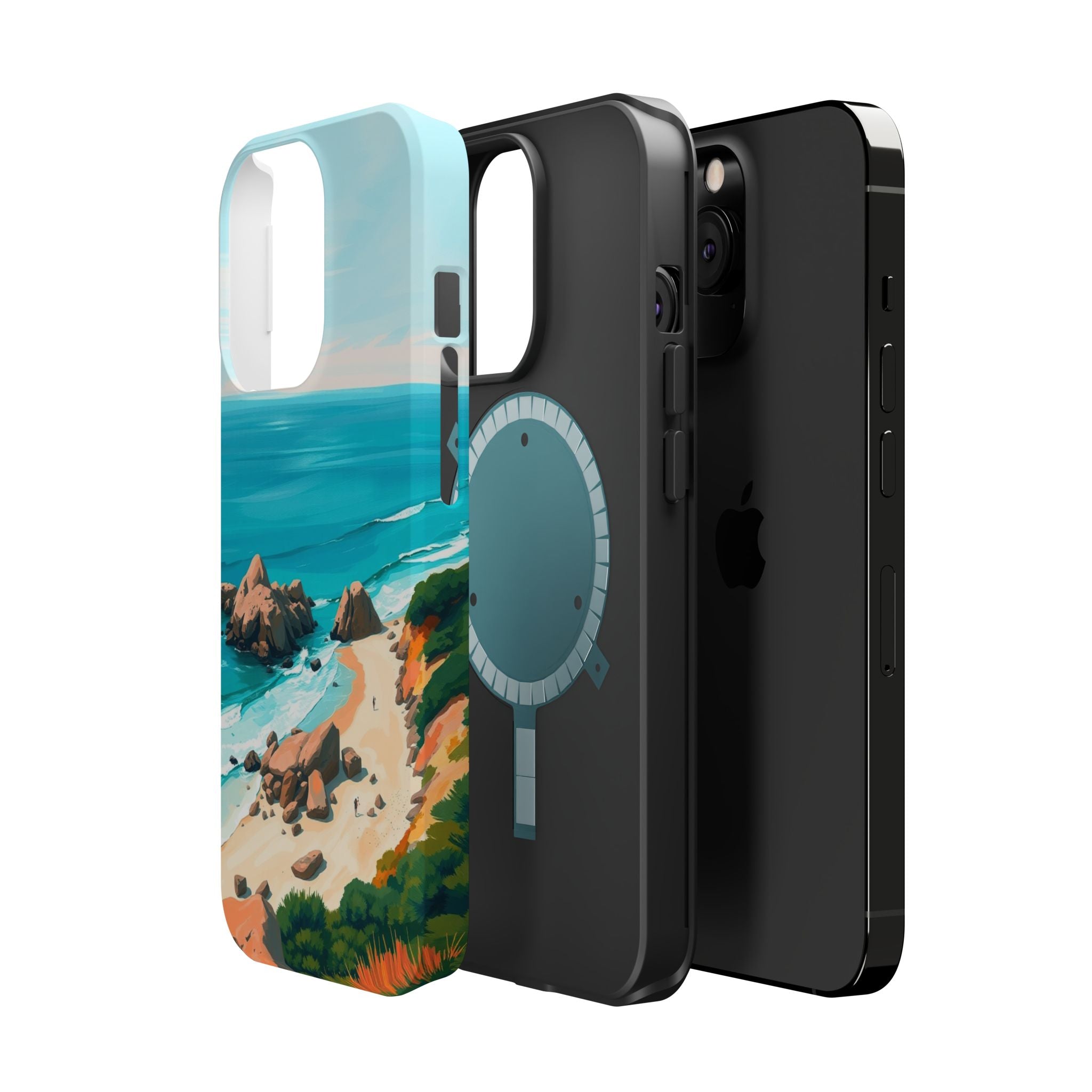 iPhone Pebble Beach Cinematic Art Bold Modern Everyday Snap Case · iPhone Case