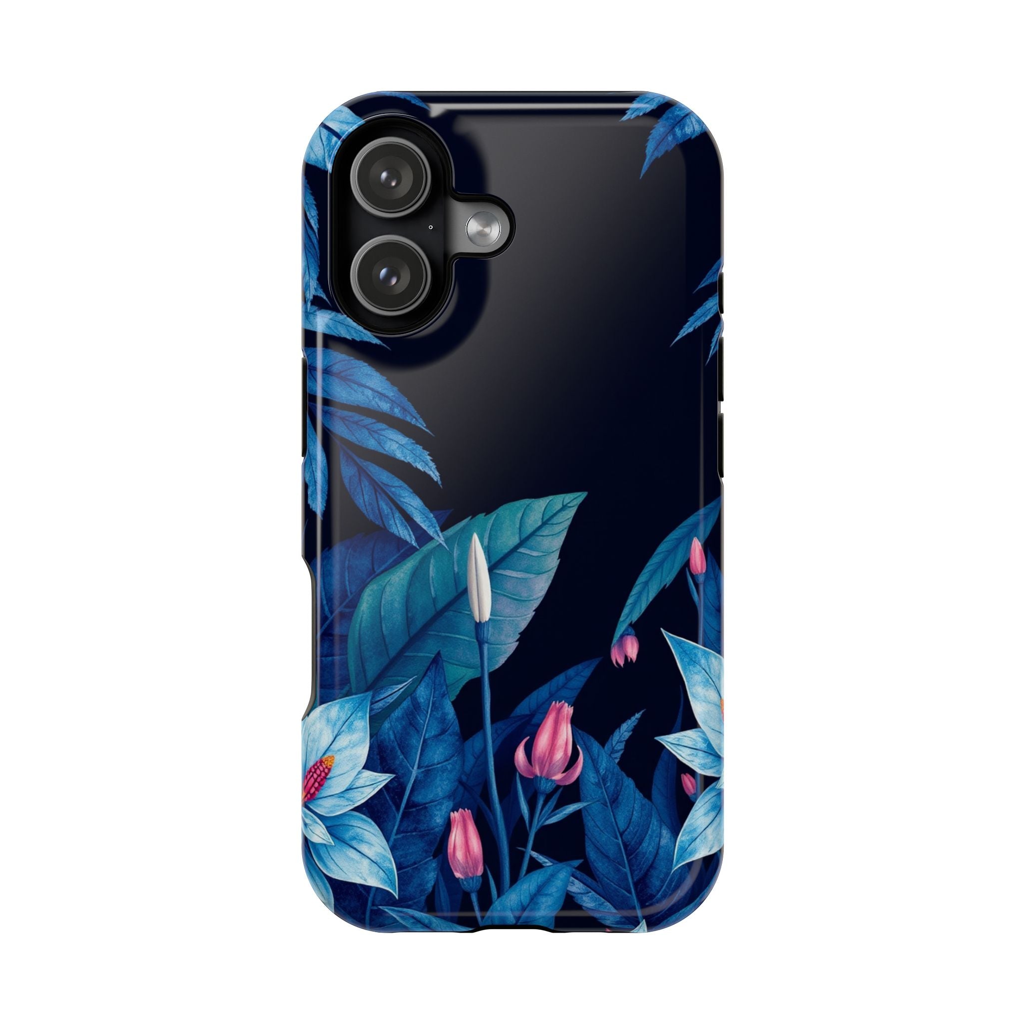 iPhone Serene Jungle Floral Design Clean Minimal Snap Cas Slim Snap Case · iPhon