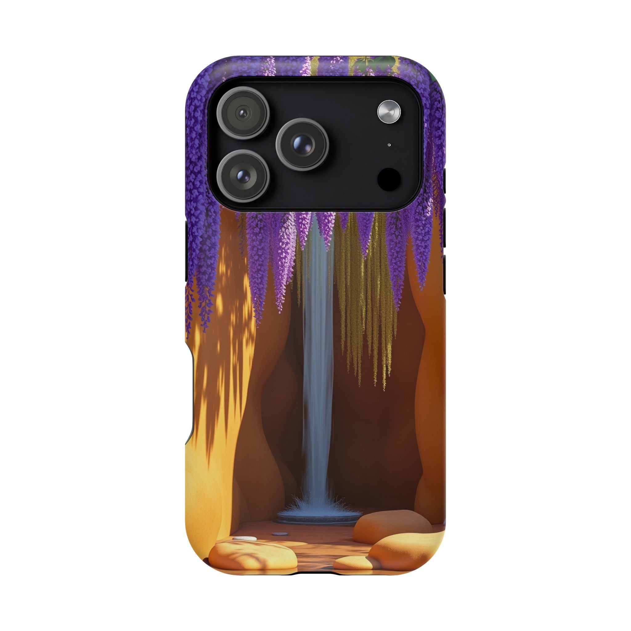iPhone Earthy Wisteria Cascade Design Slim Everyday Designer Case · iPhone Case