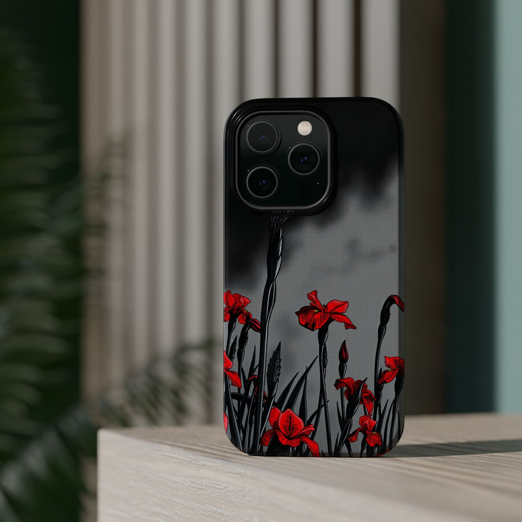 iPhone Iris Garden Cinematic Art Soft Finish Everyday Cas Slim Snap Case · iPhon