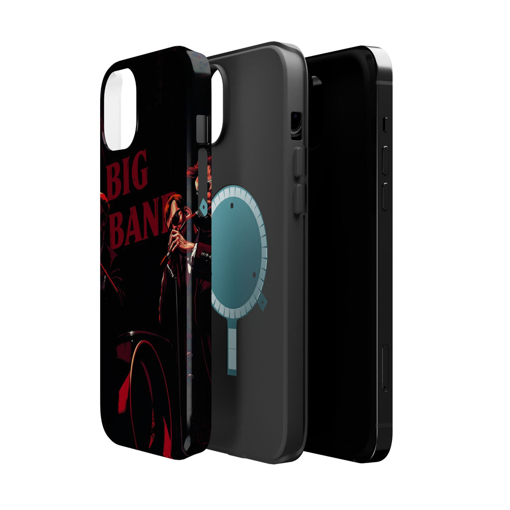 iPhone Black And Crimson Big Band Era Slim Everyday Designer Case · iPhone Case