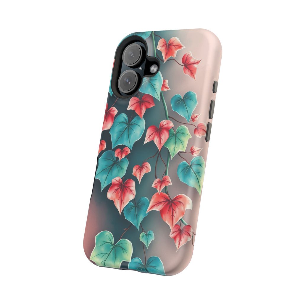 iPhone Art Nouveau Vine Teal And Coral Slim Snap Case · iPhone Case
