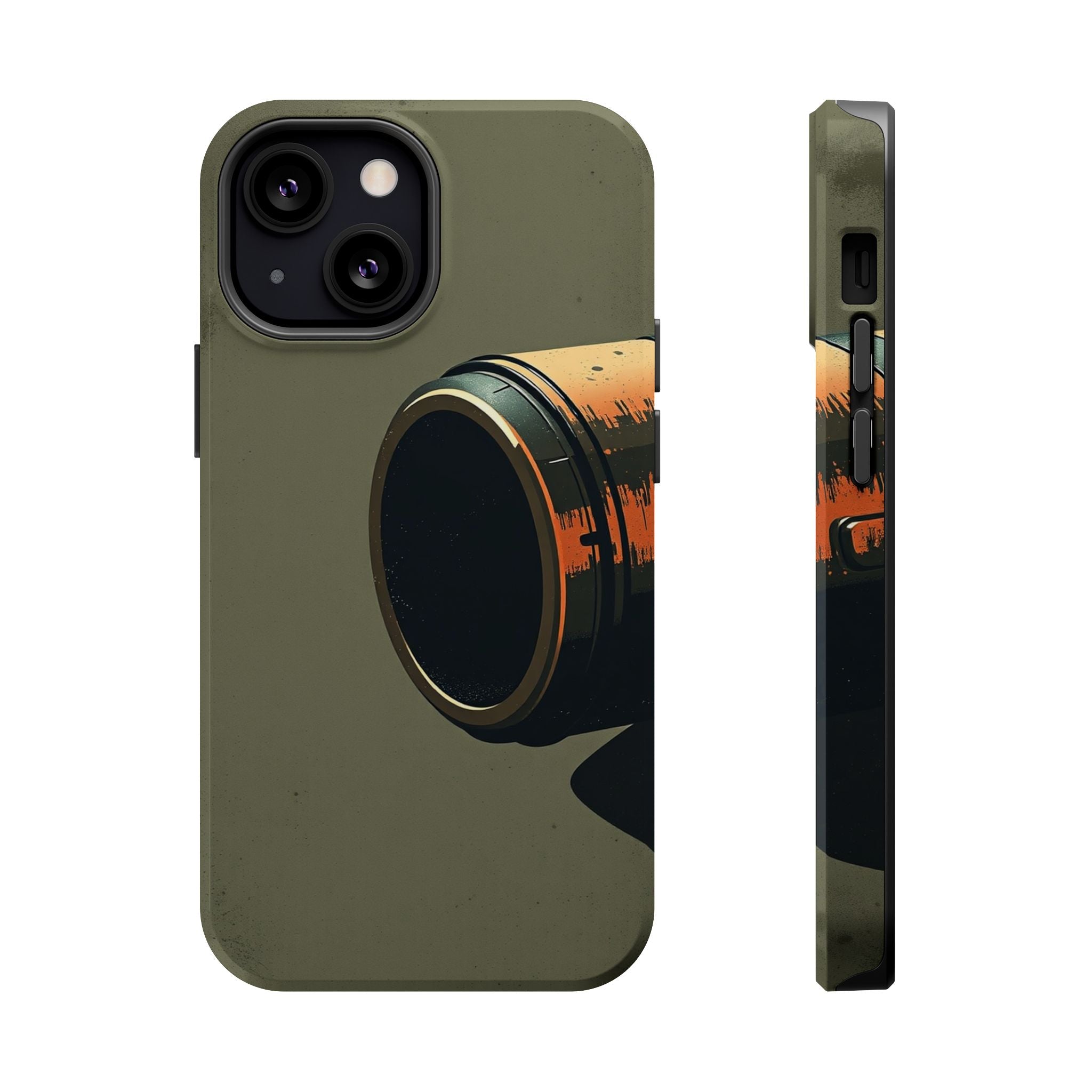 iPhone Charcoal And Copper Vintage Postcard Slim Everyday Designer Case · iPhone