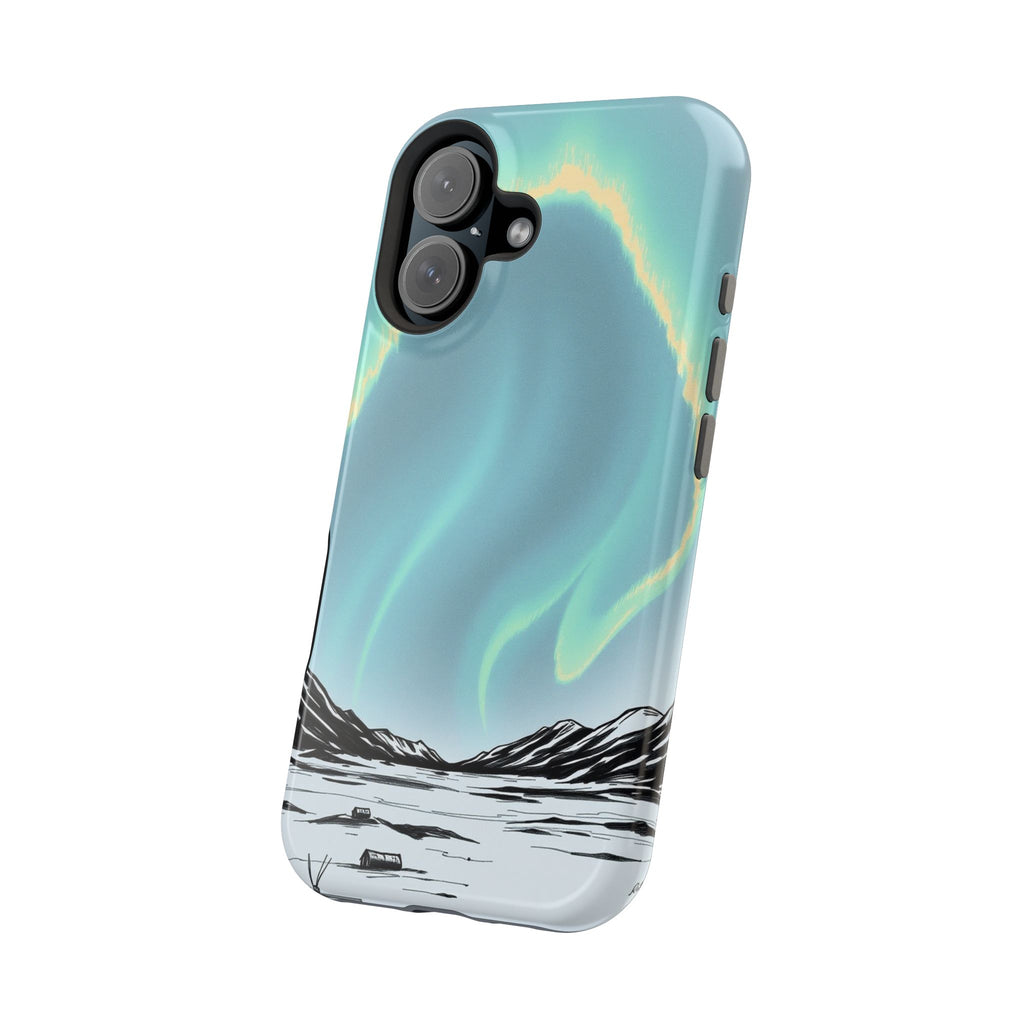 iPhone Charcoal And Copper Northern Lights Slim iPhone Everyday · iPhone Case