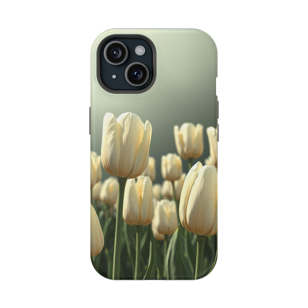 iPhone Tulip Row Serene Design Slim Everyday Designer Case · iPhone Case