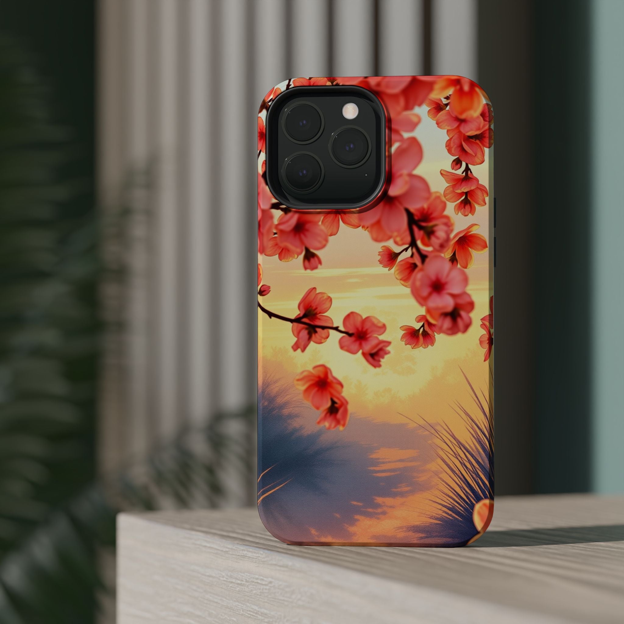 iPhone Sunset Amber And Peach Blossom Trail Slim Snap Cas Carry Case · iPhone Ca