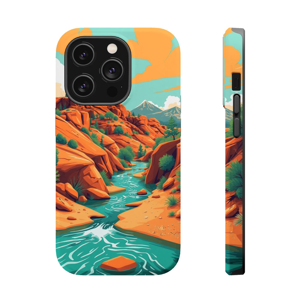 iPhone Vibrant Spring Creek Design Bold Modern Everyday Snap Case · iPhone Case