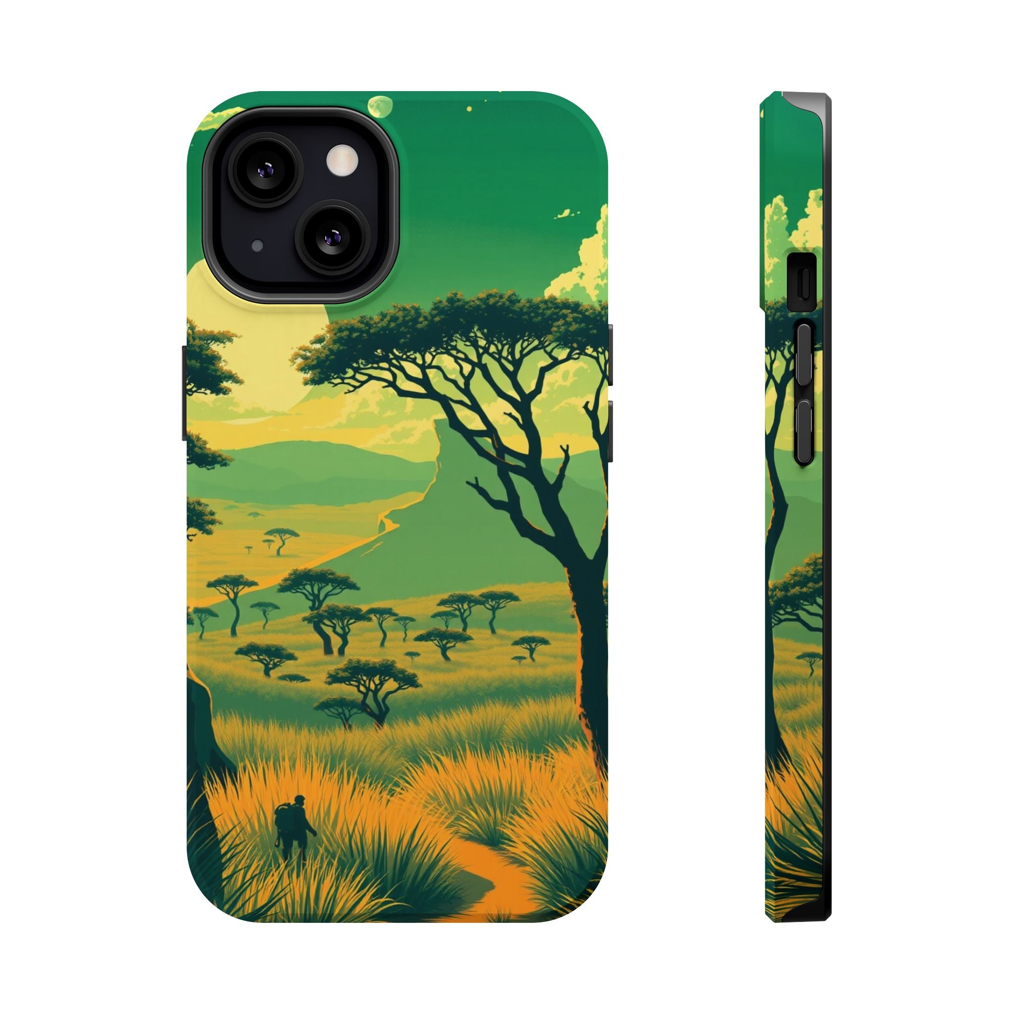 iPhone Savanna Horizon Pixel Art -Bit Slim Everyday Designer Case · iPhone Case