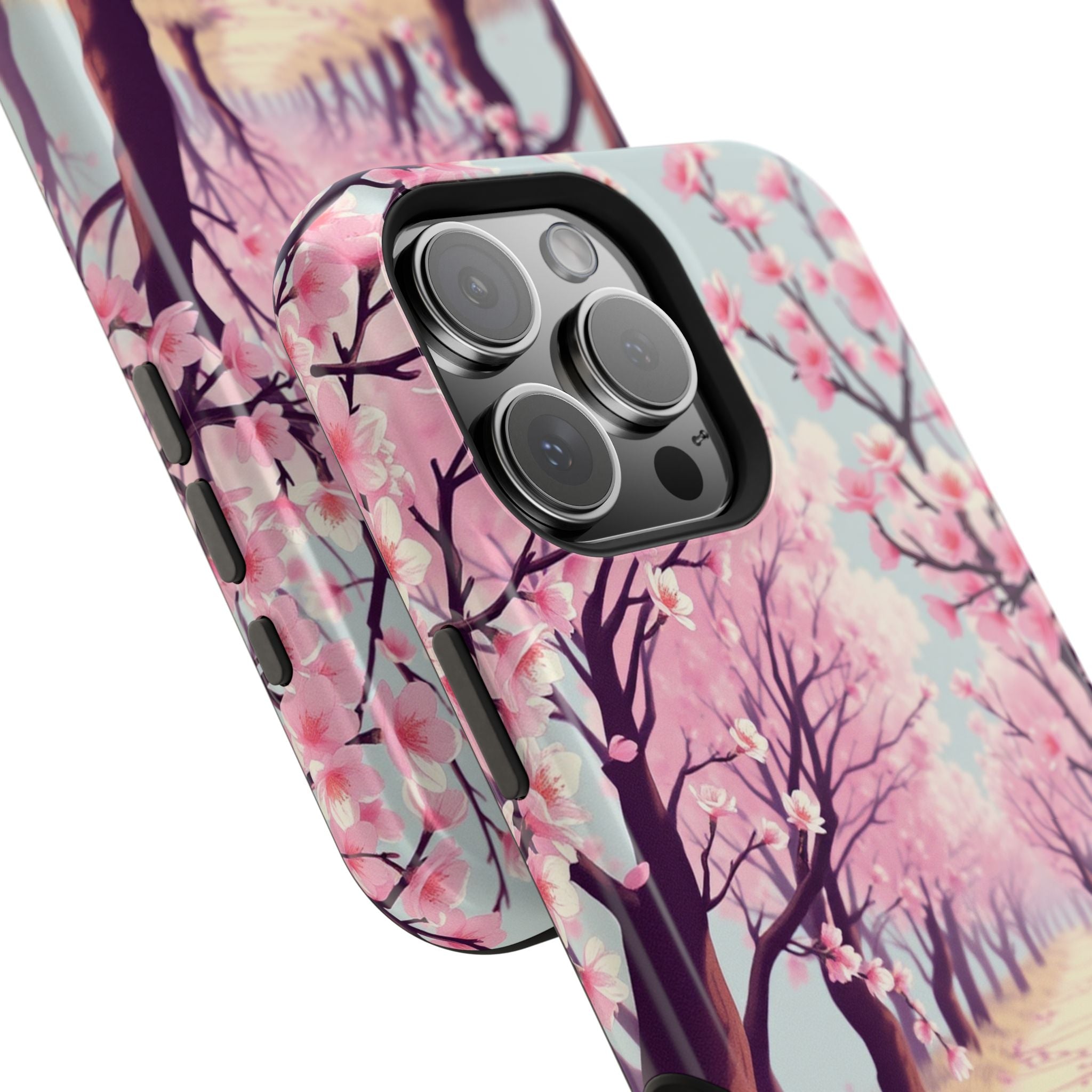 iPhone Rose Pink And Cream Blossom Trail Slim Everyday iPhone Designer · iPhone
