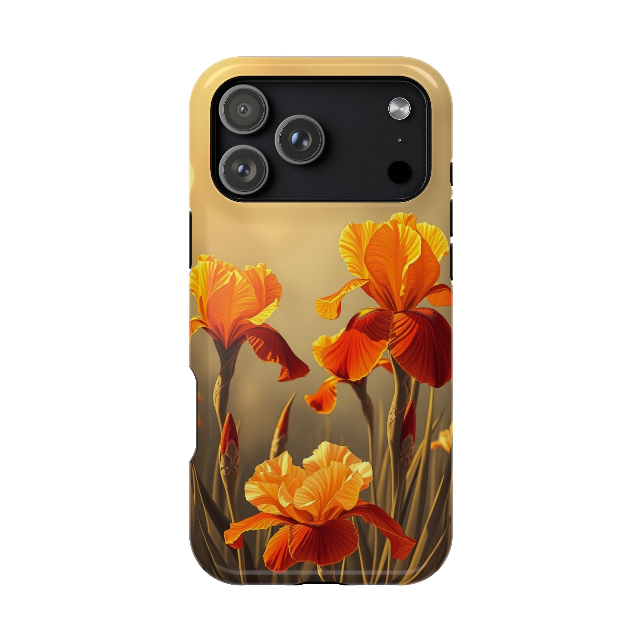 iPhone Iris Garden Gold Foil Luxury Slim Everyday Designer Case · iPhone Case