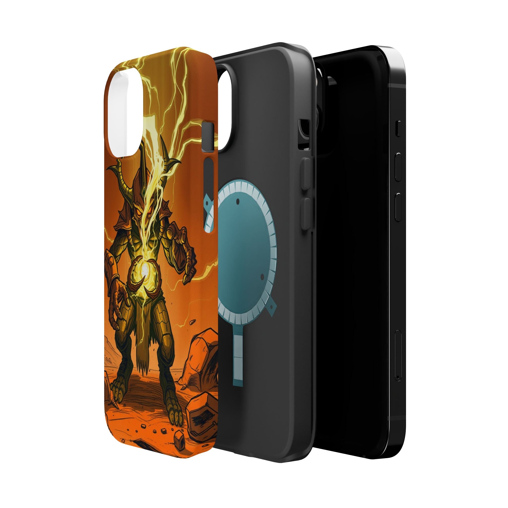 iPhone Burnt Orange And Sand Chaos Goblin Energy Clean Minimal Snap Case · iPhon