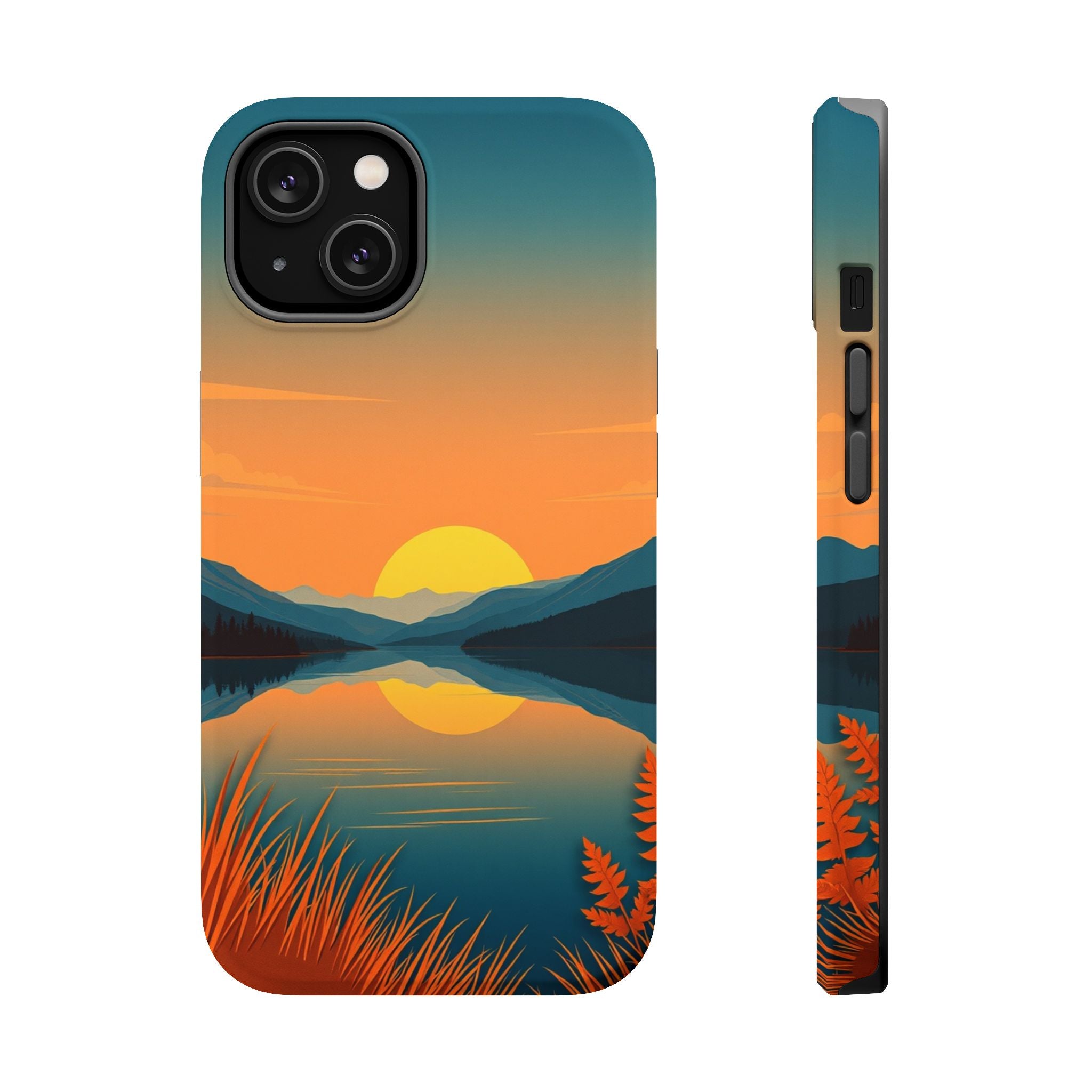 iPhone Lake at Twilight Cinematic Art Slim Everyday Designer Case · iPhone Case