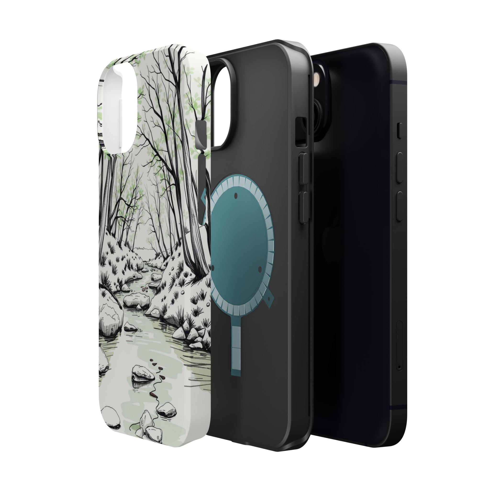 iPhone Sage And Ivory Spring Creek Bold Modern Everyday Snap Case · iPhone Case