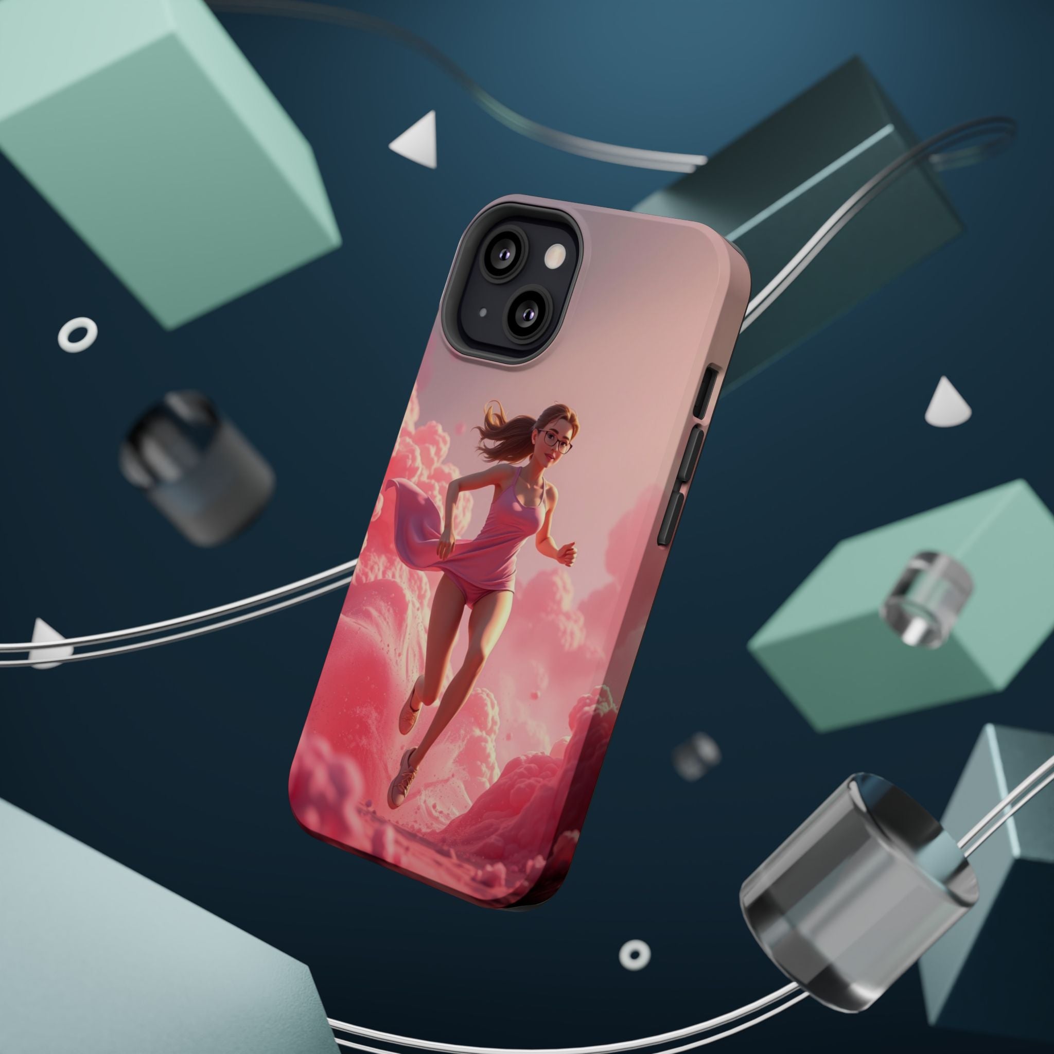 iPhone on Fumes 3D Digital Bold Modern Everyday Snap Case · iPhone Case