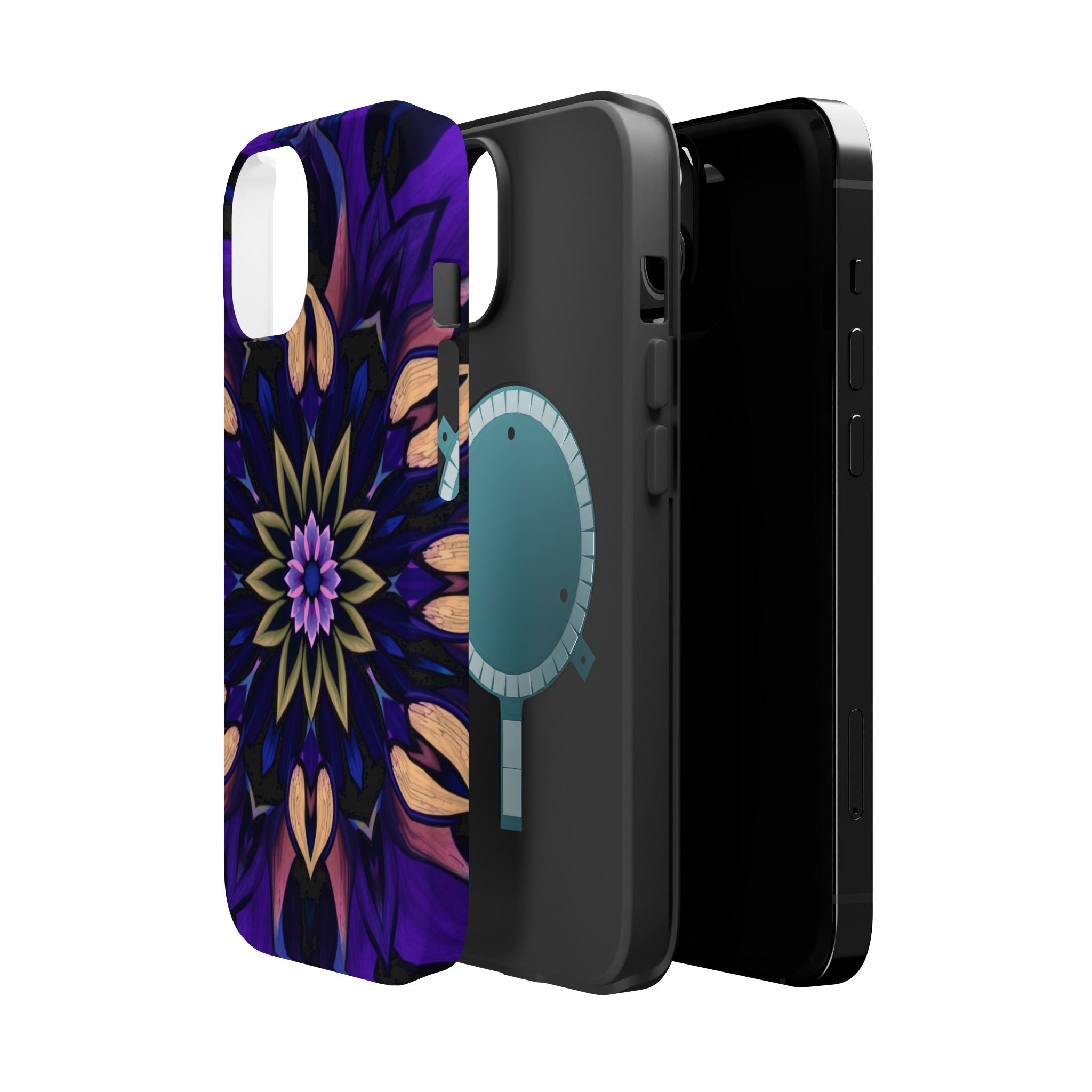 iPhone Floral Mandala Mystic Art Bold Modern Everyday Snap Case · iPhone Case