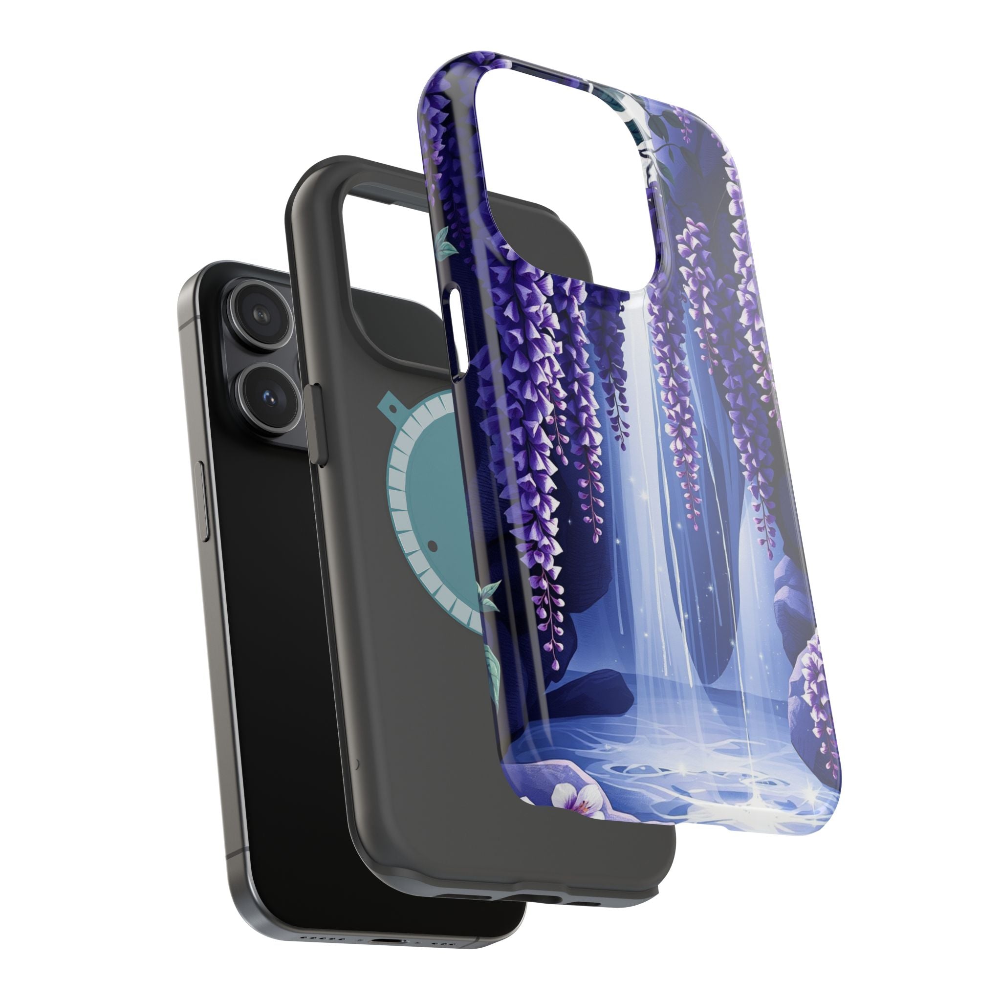 iPhone Wisteria Cascade Serene Design Slim Snap Case Ga · iPhone Case