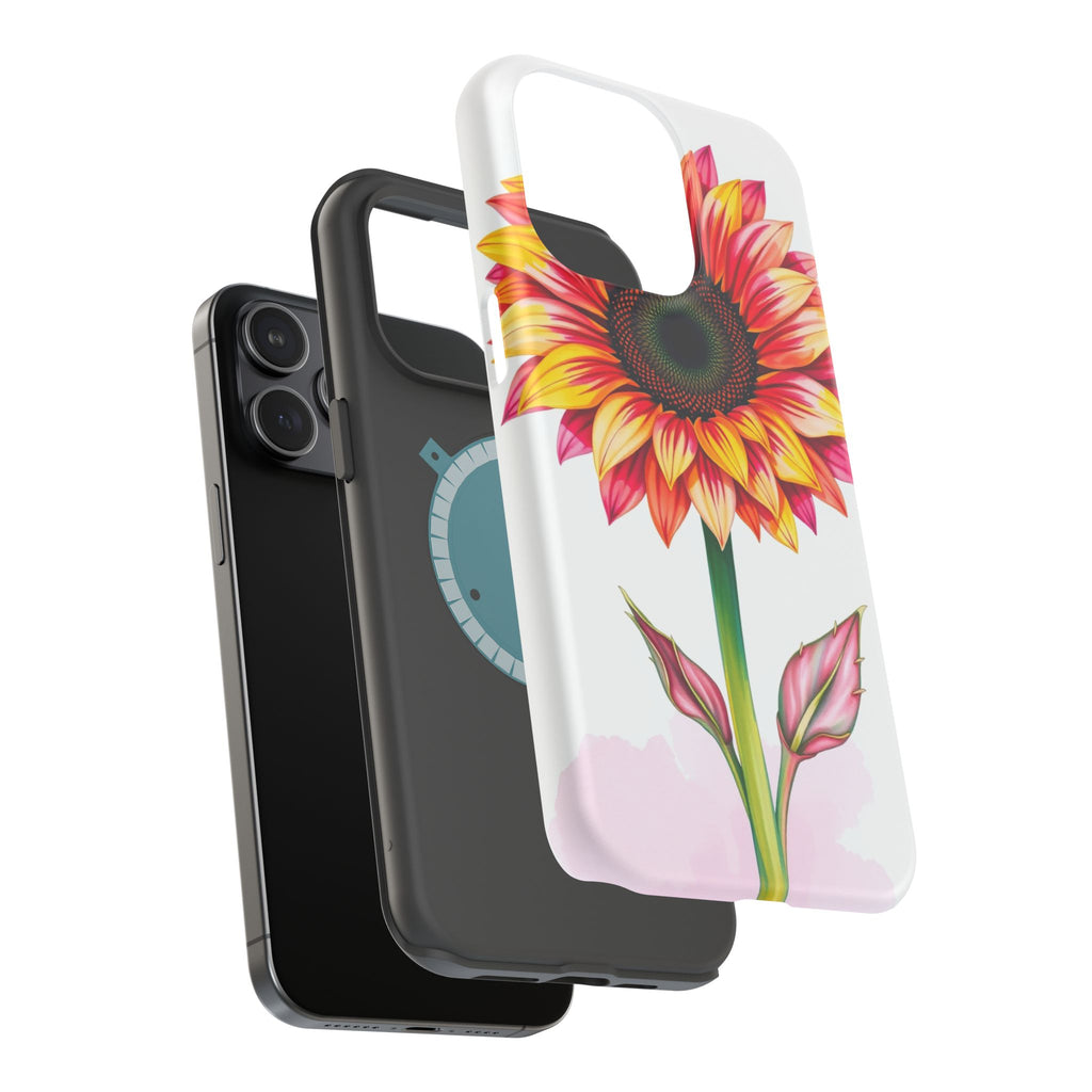 iPhone Sunflower Pop Vibrant Watercolor Slim Snap Case · iPhone Case