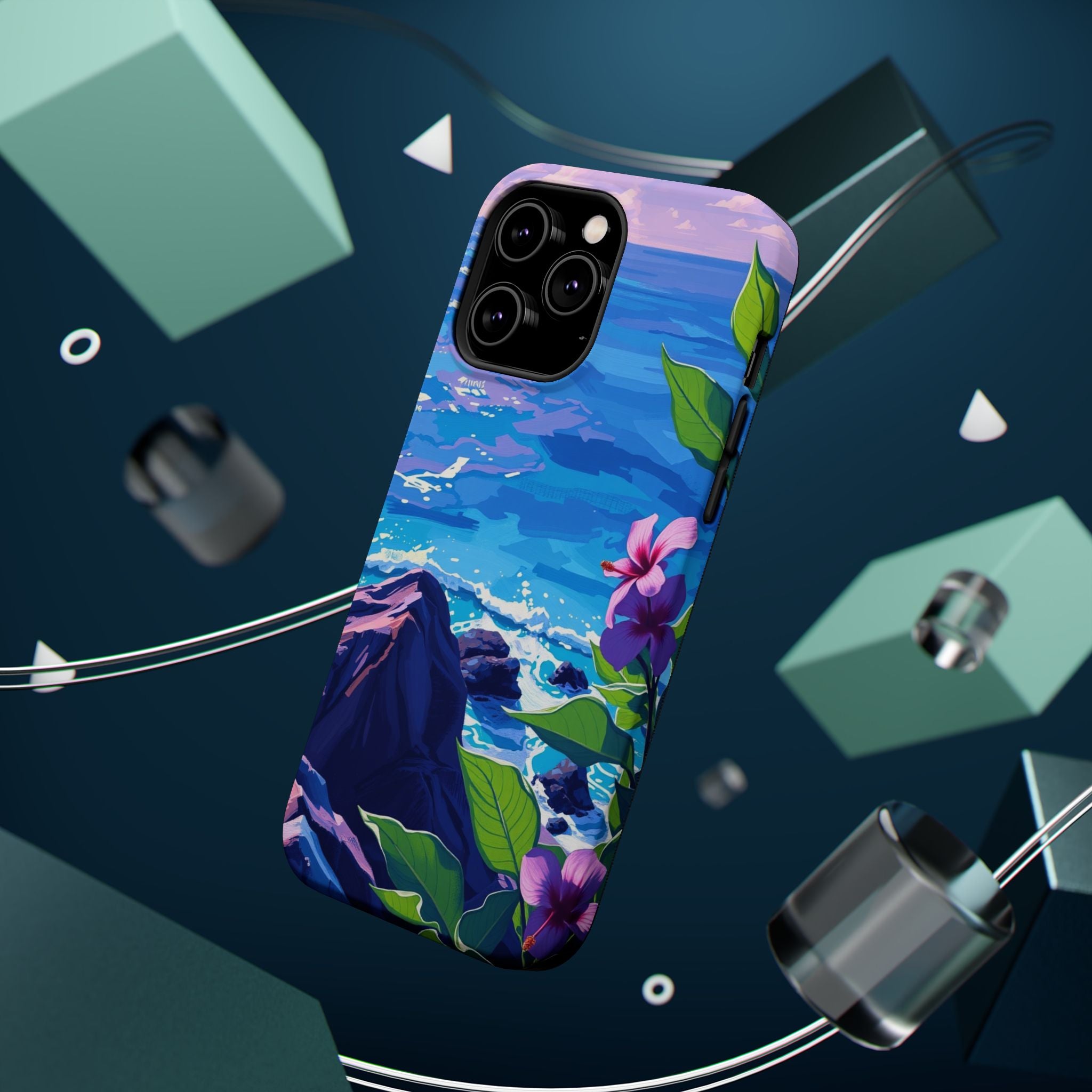 iPhone Hibiscus Coast Enchanted Art Slim Everyday Designer Case · iPhone Case