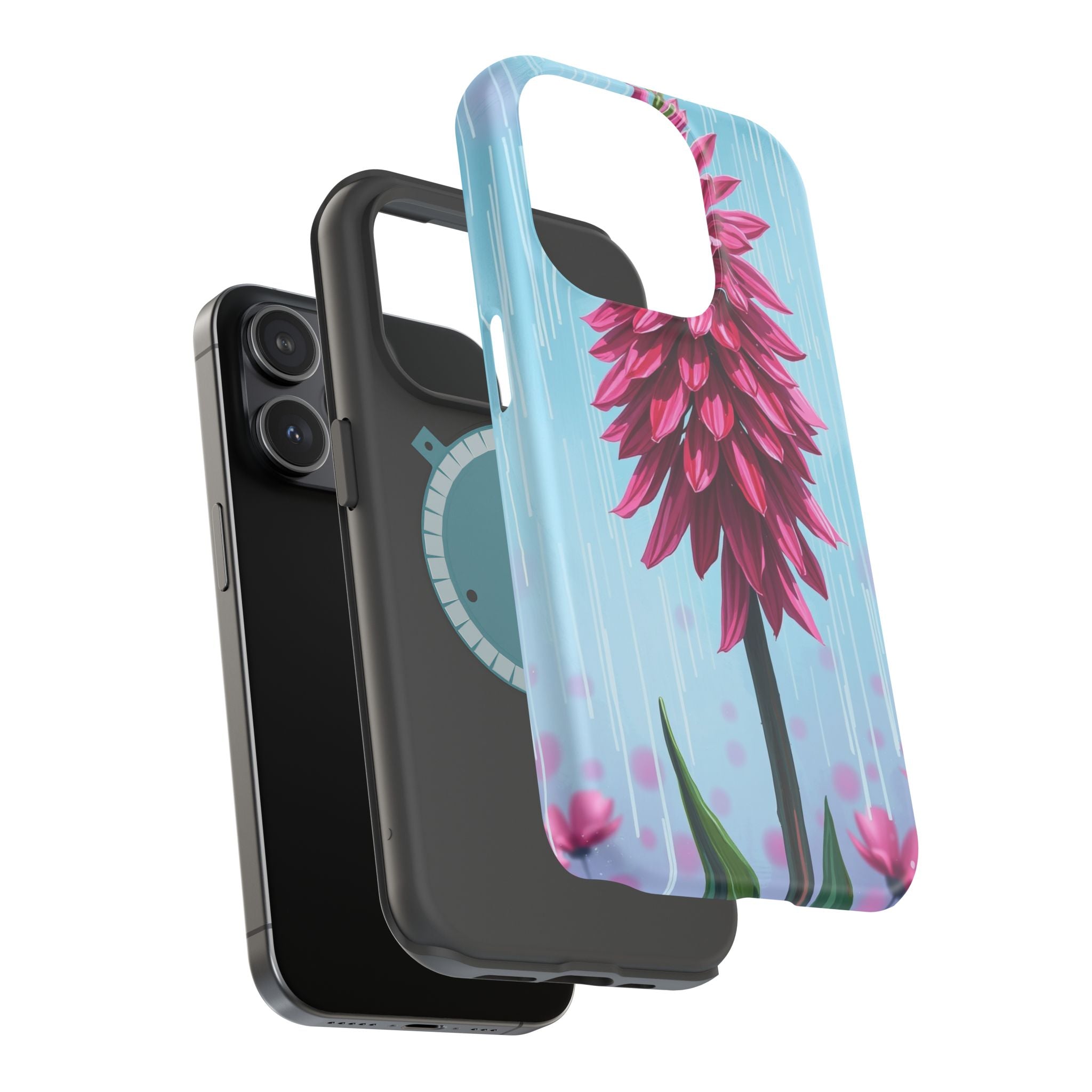 iPhone Cyan And Magenta Spring Shower Bloom Slim iPhone Everyday · iPhone Case