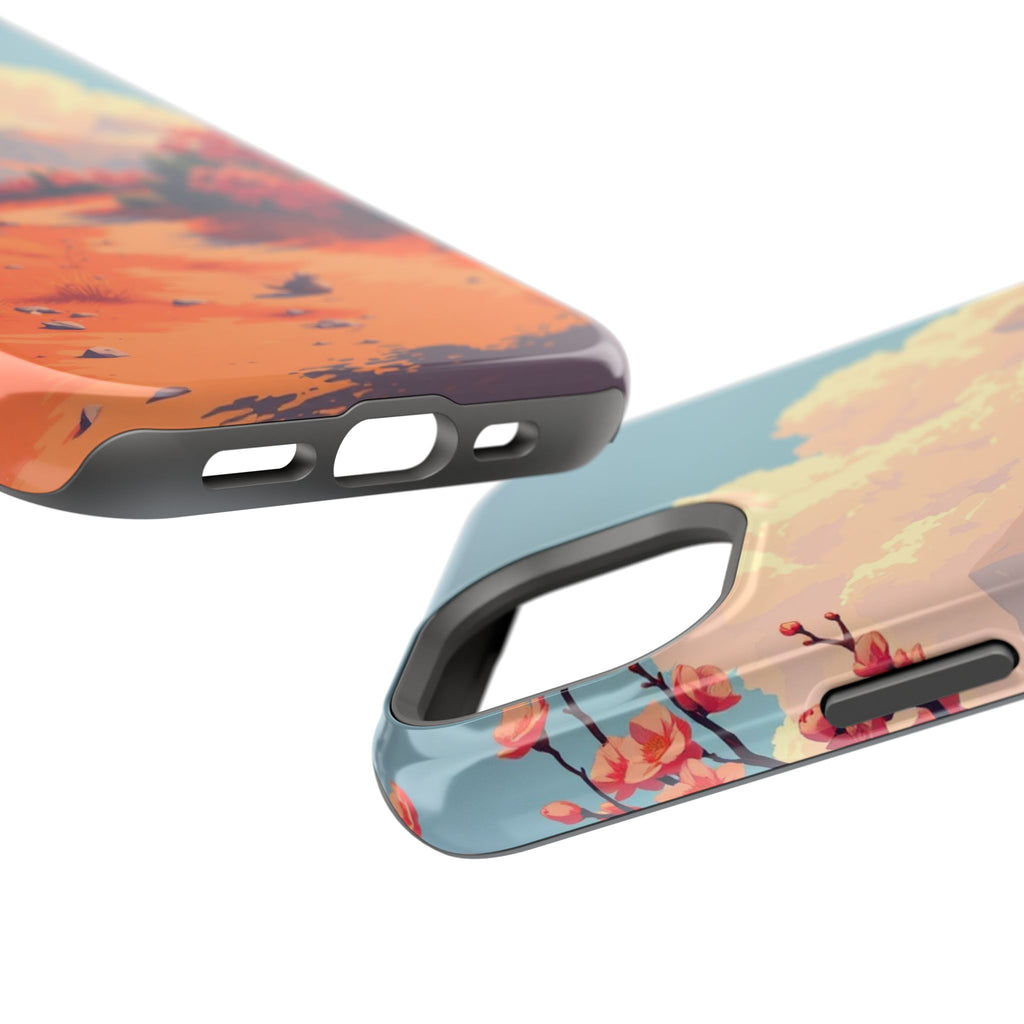 iPhone Burnt Orange And Sand Blossom Trail Slim iPhone Everyday · iPhone Case