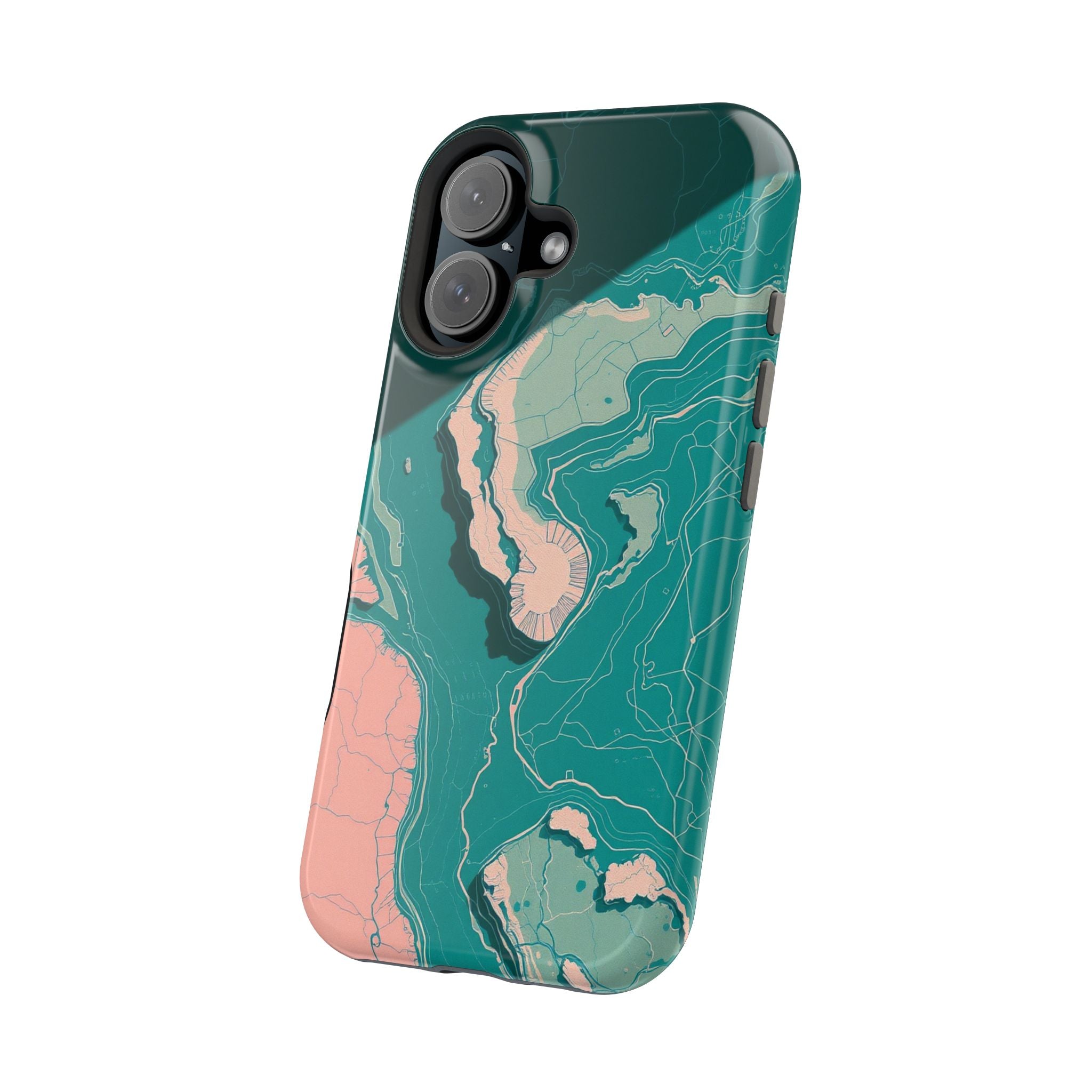 iPhone Earthy River Delta Aerial Design Slim Everyday iPhone 18 · iPhone Case