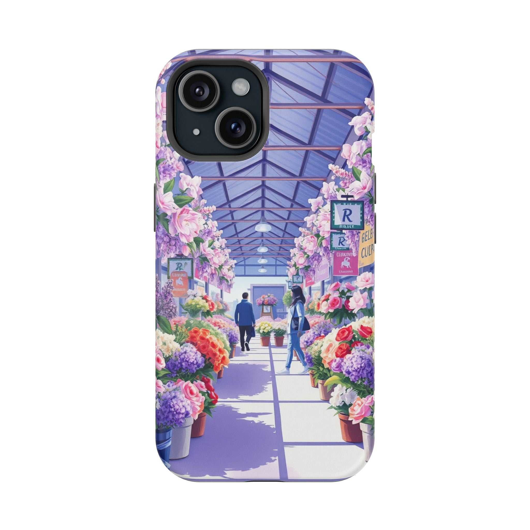 iPhone Flower Market Cinematic Art Clean Minimal Snap Cas Slim Snap Case · iPhon
