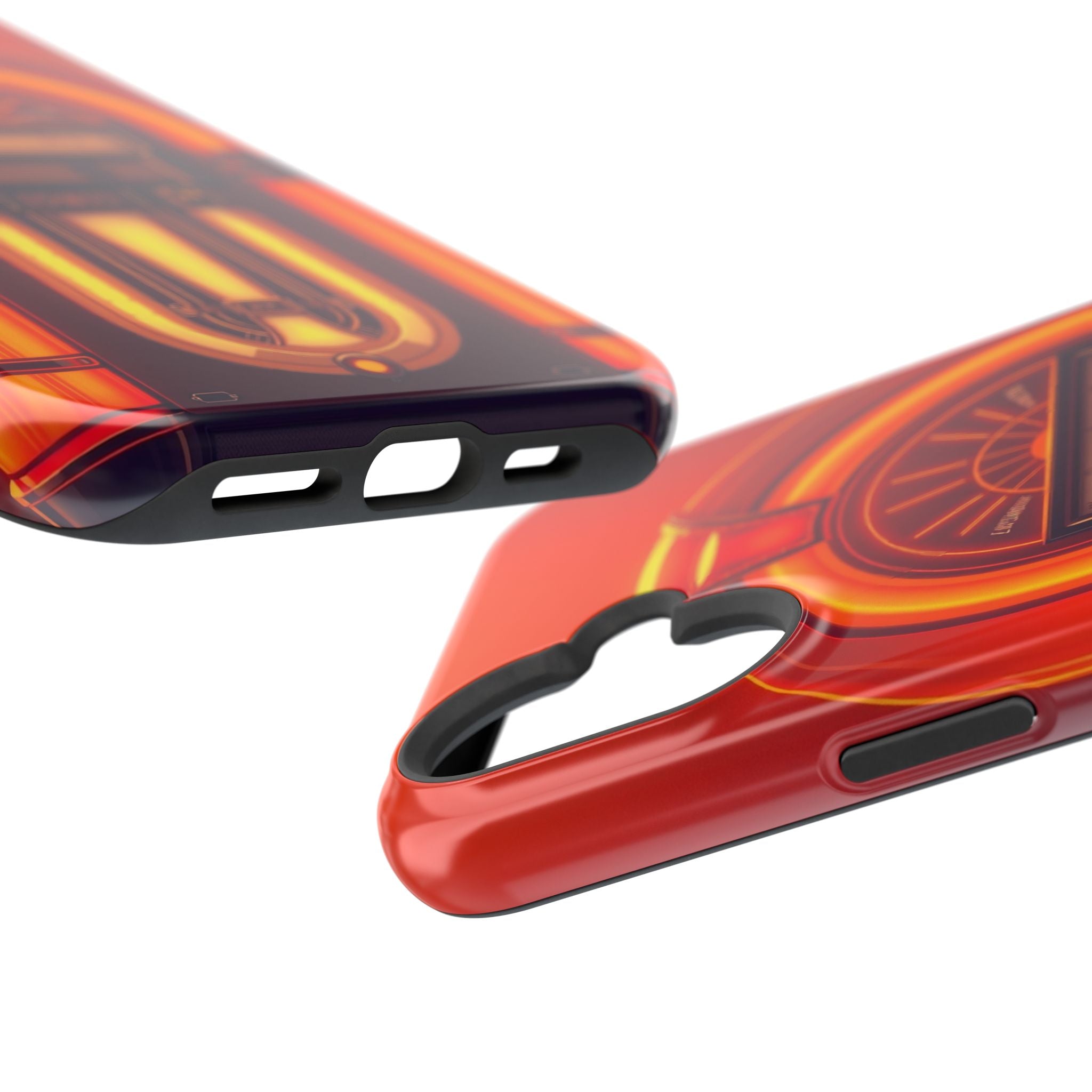 iPhone Jukebox Glow Neon Cyberpunk Bold Modern Everyday Snap Case · iPhone Case