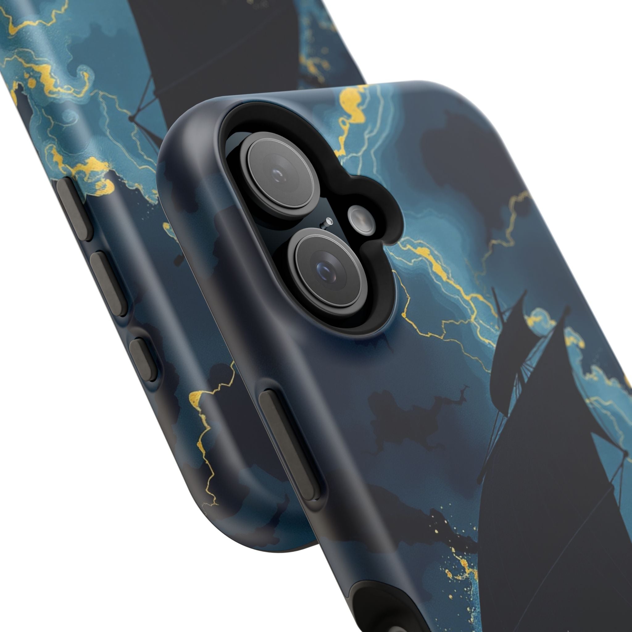 iPhone Black And Crimson Storm at Sea Slim Everyday Designer Case · iPhone Case
