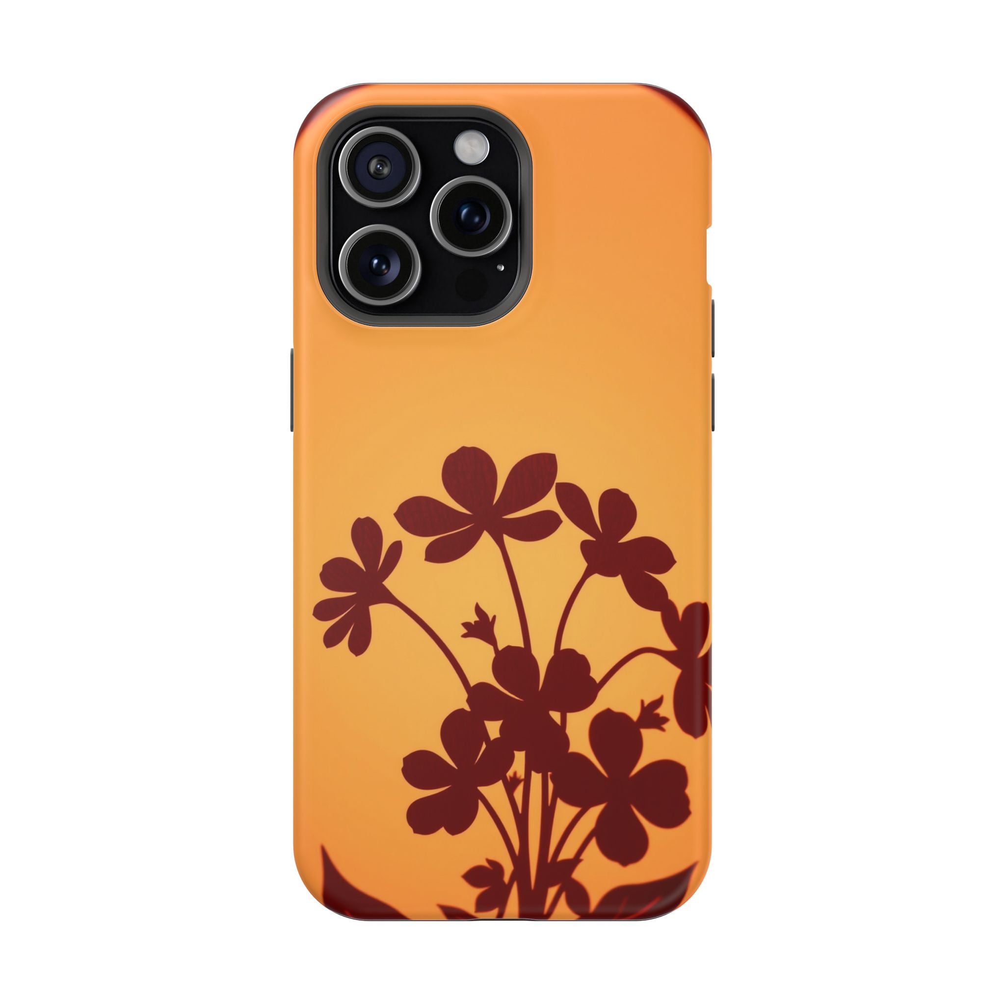 iPhone Floral Silhouette Electric Art Slim Everyday Designer Case · iPhone Case