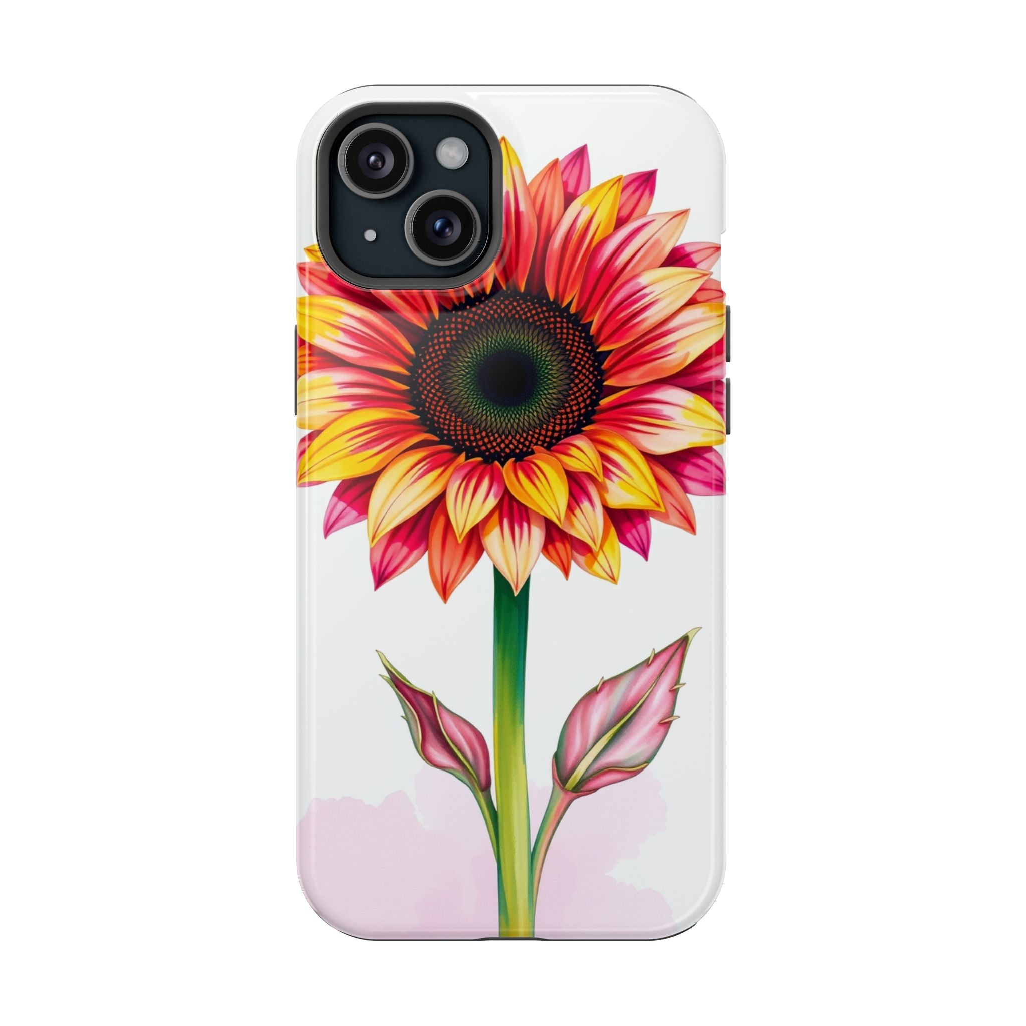 iPhone Sunflower Pop Vibrant Watercolor Slim Snap Case · iPhone Case