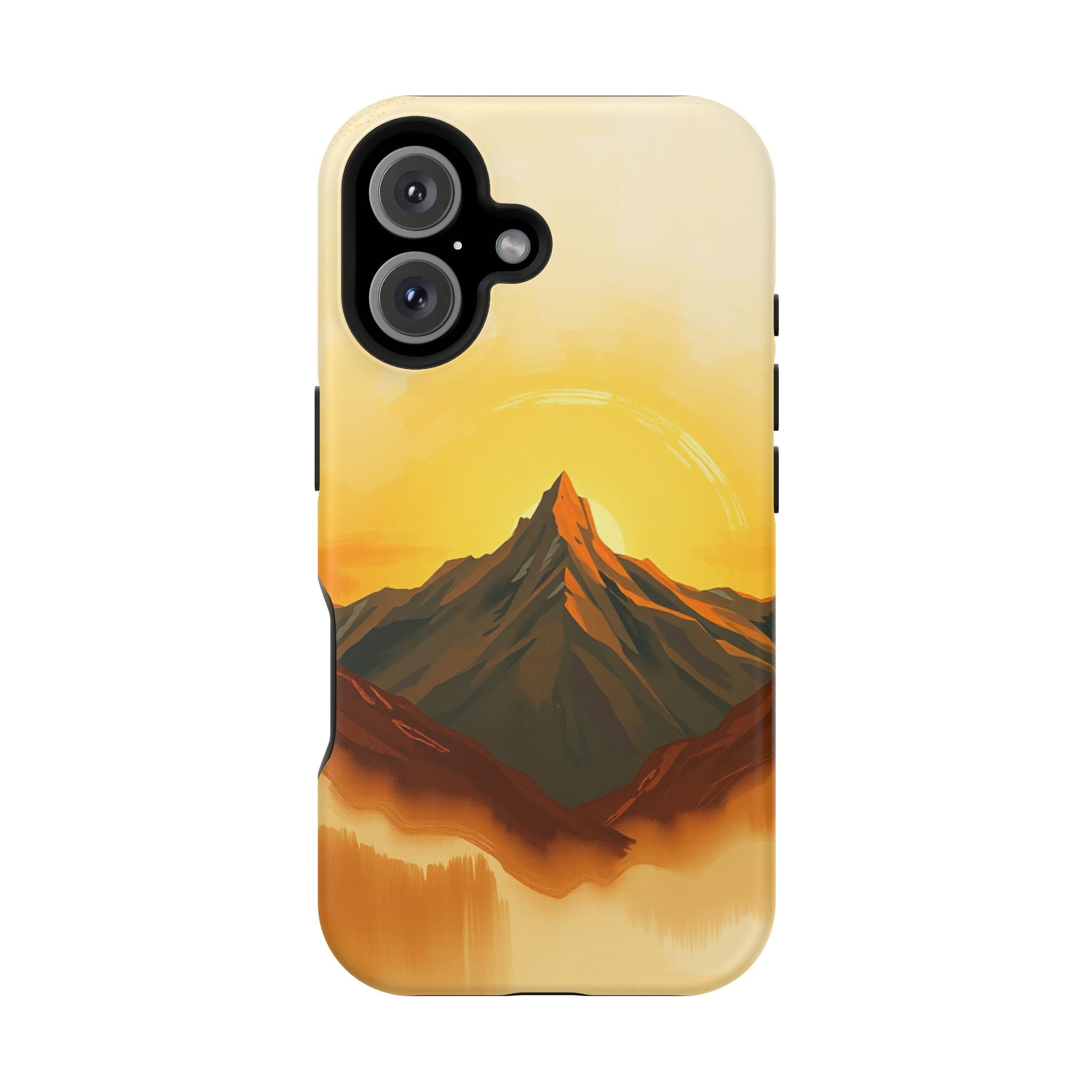 iPhone Mustard And Rust Mountain at Sunrise Slim iPhone Everyday · iPhone Case