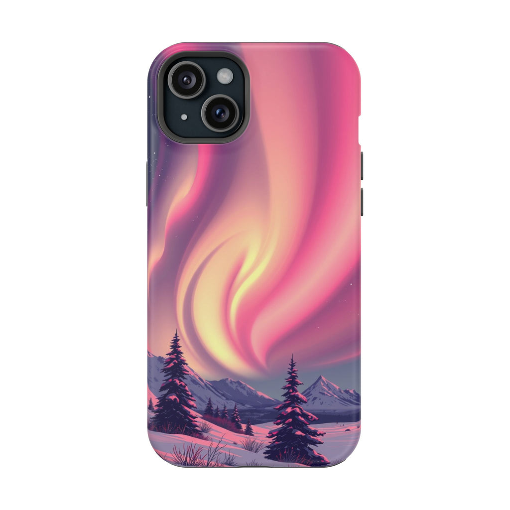 iPhone Rose Pink And Cream Northern Lights Slim iPhone Everyday · iPhone Case