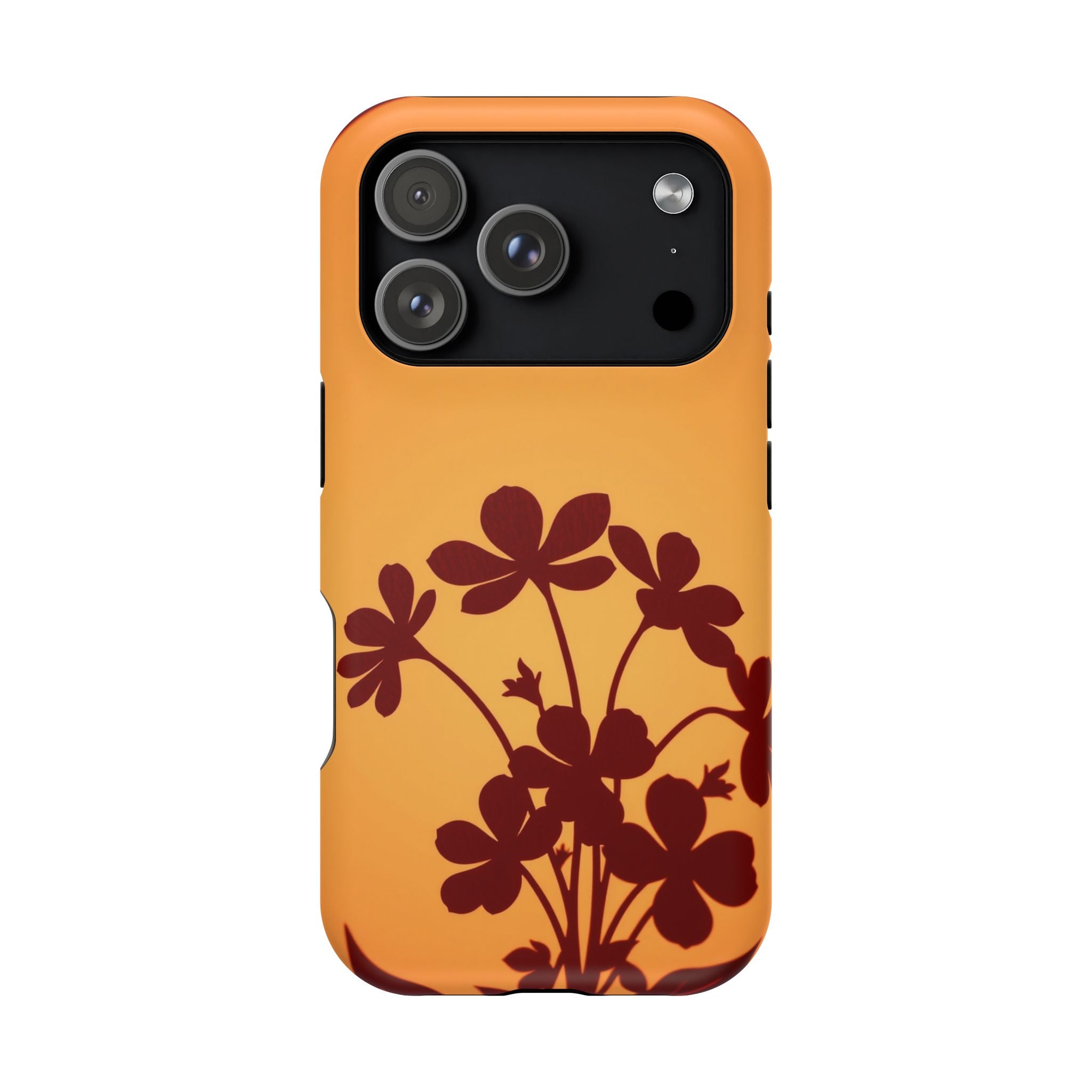 iPhone Floral Silhouette Electric Art Slim Everyday Designer Case · iPhone Case