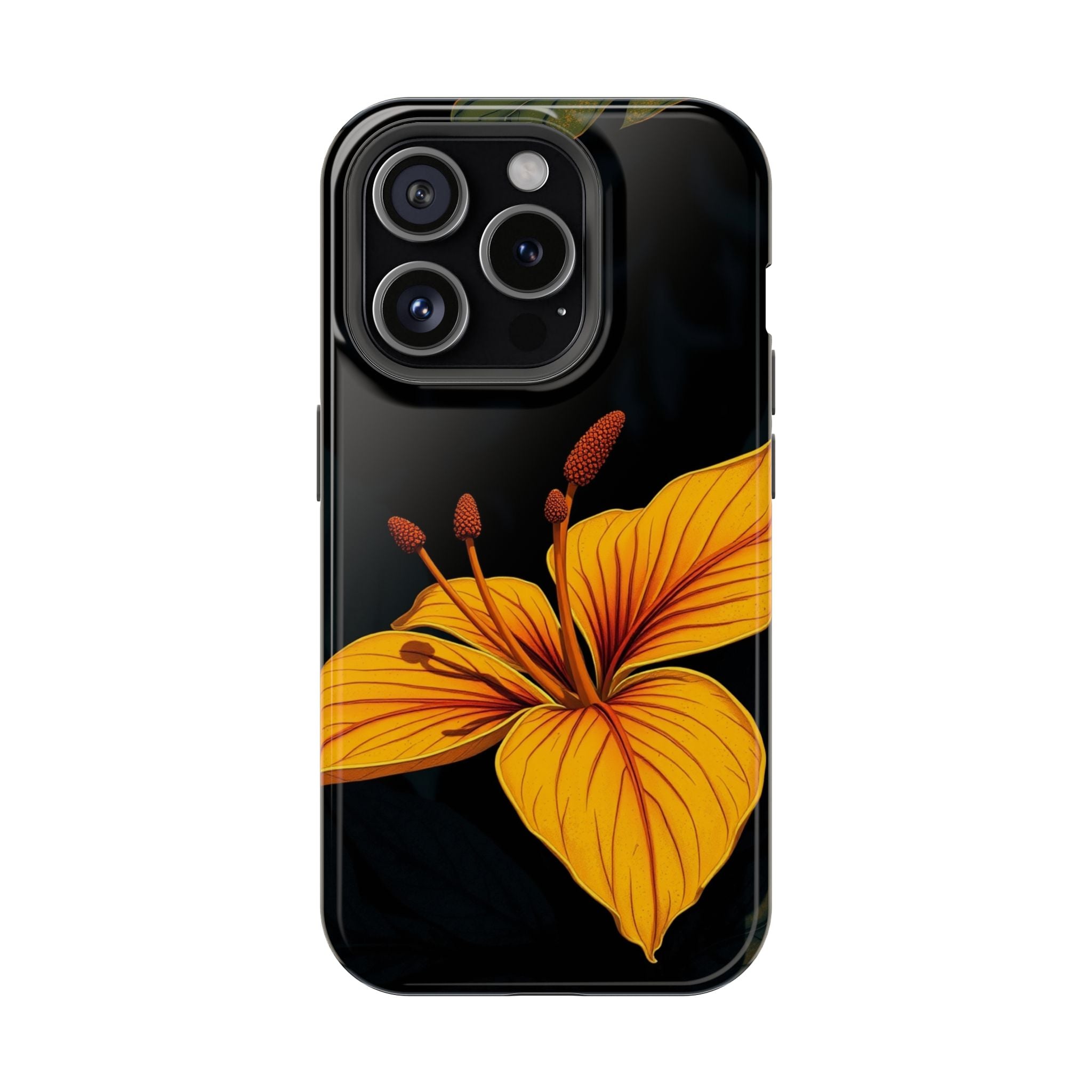 iPhone Earthy Tropical Bloom Design Artistic Everyday Cas Slim Snap Case · iPhon