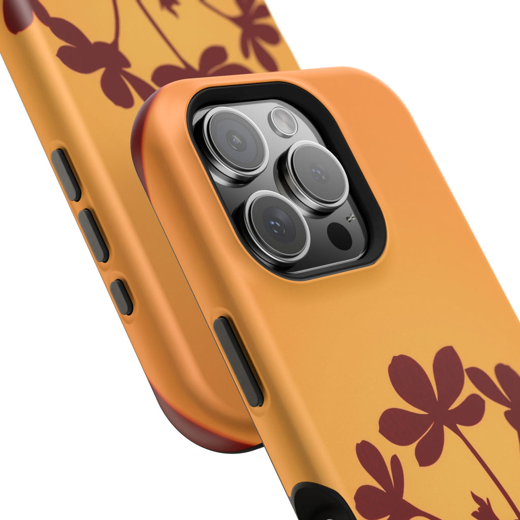 iPhone Floral Silhouette Electric Art Slim Everyday Designer Case · iPhone Case