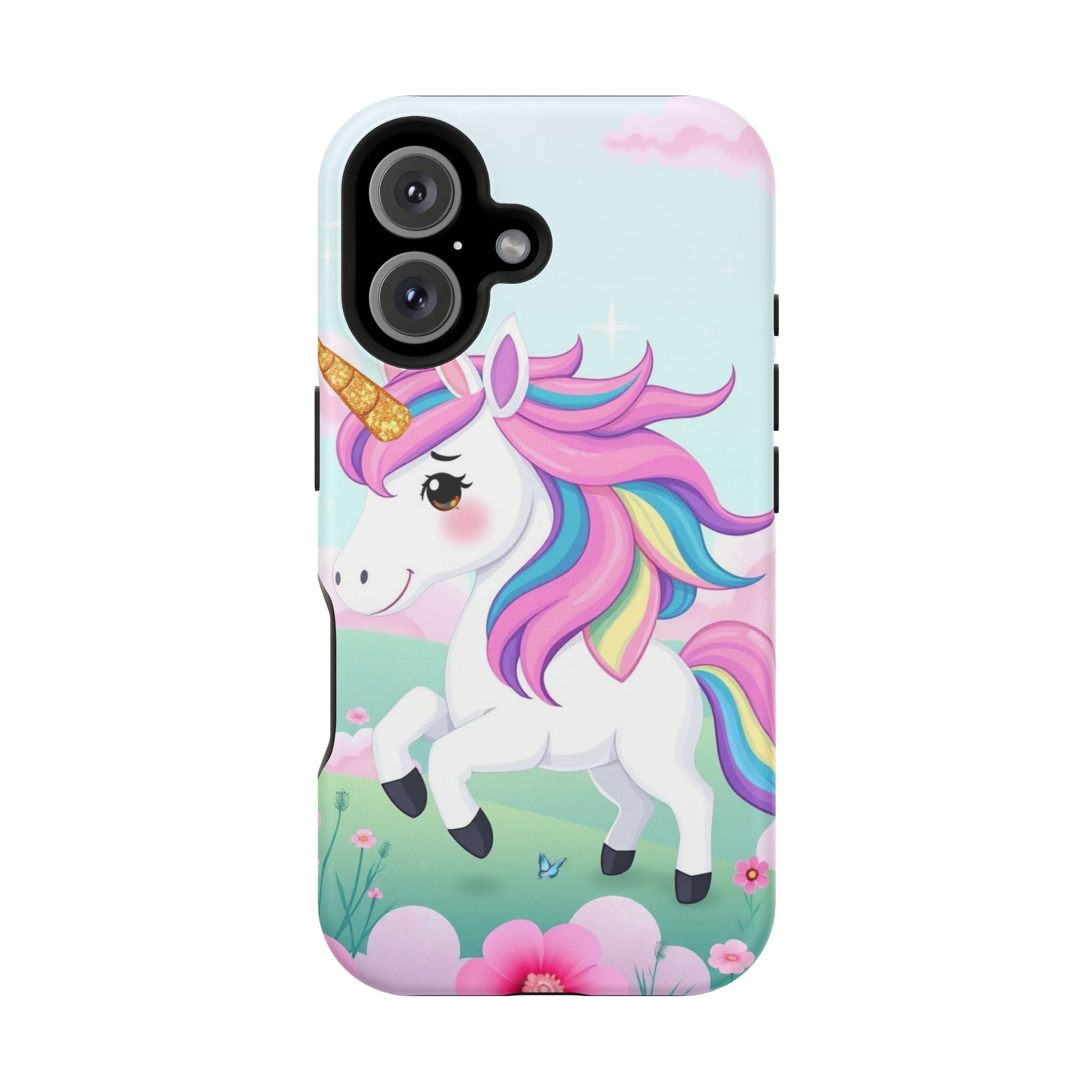 iPhone Rainbow Unicorn Kids Fun Soft iPhone Phone Case Gift Finish · iPhone Case