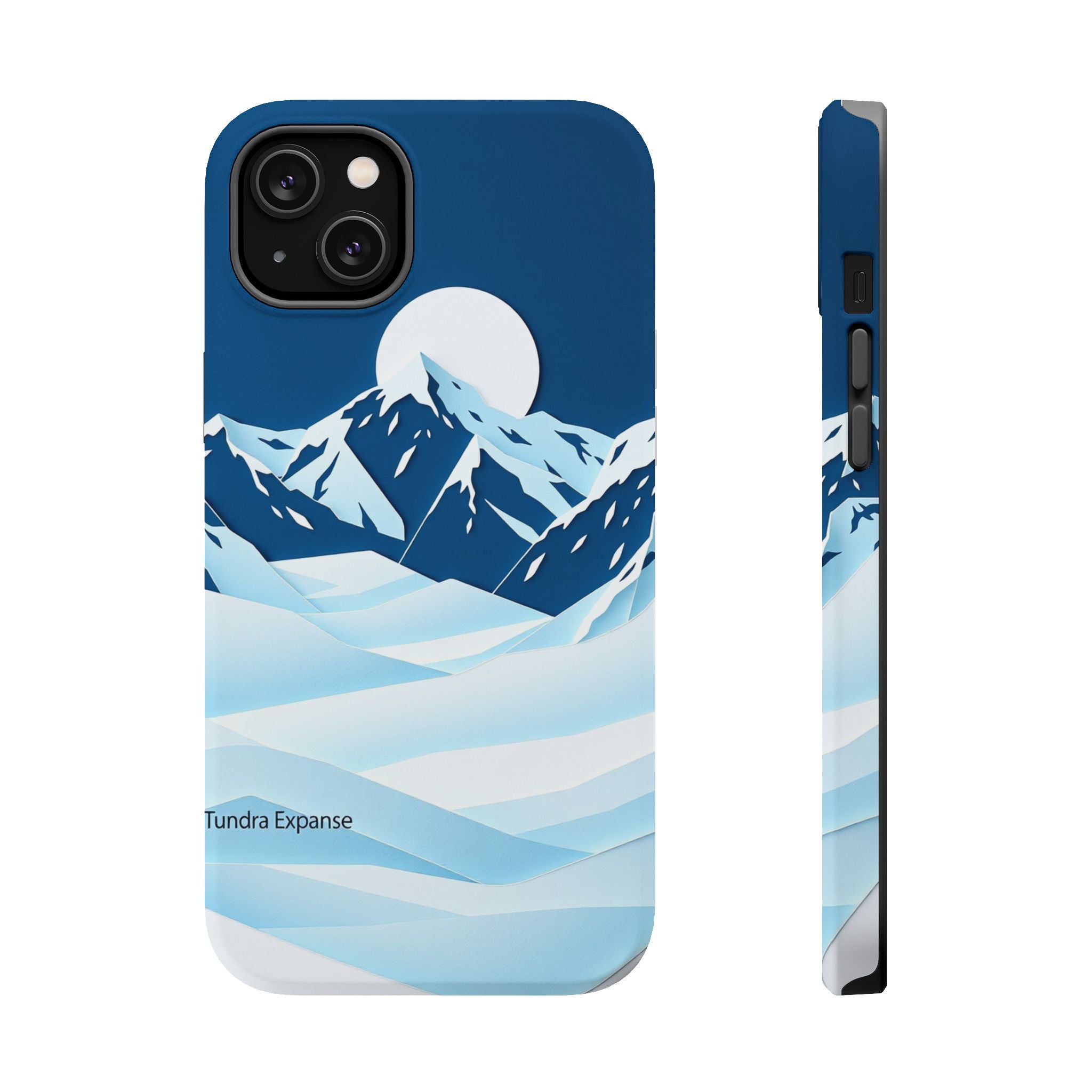iPhone Midnight Blue And Silver Tundra Expanse Clean iPhone 12 Minimal · iPhone