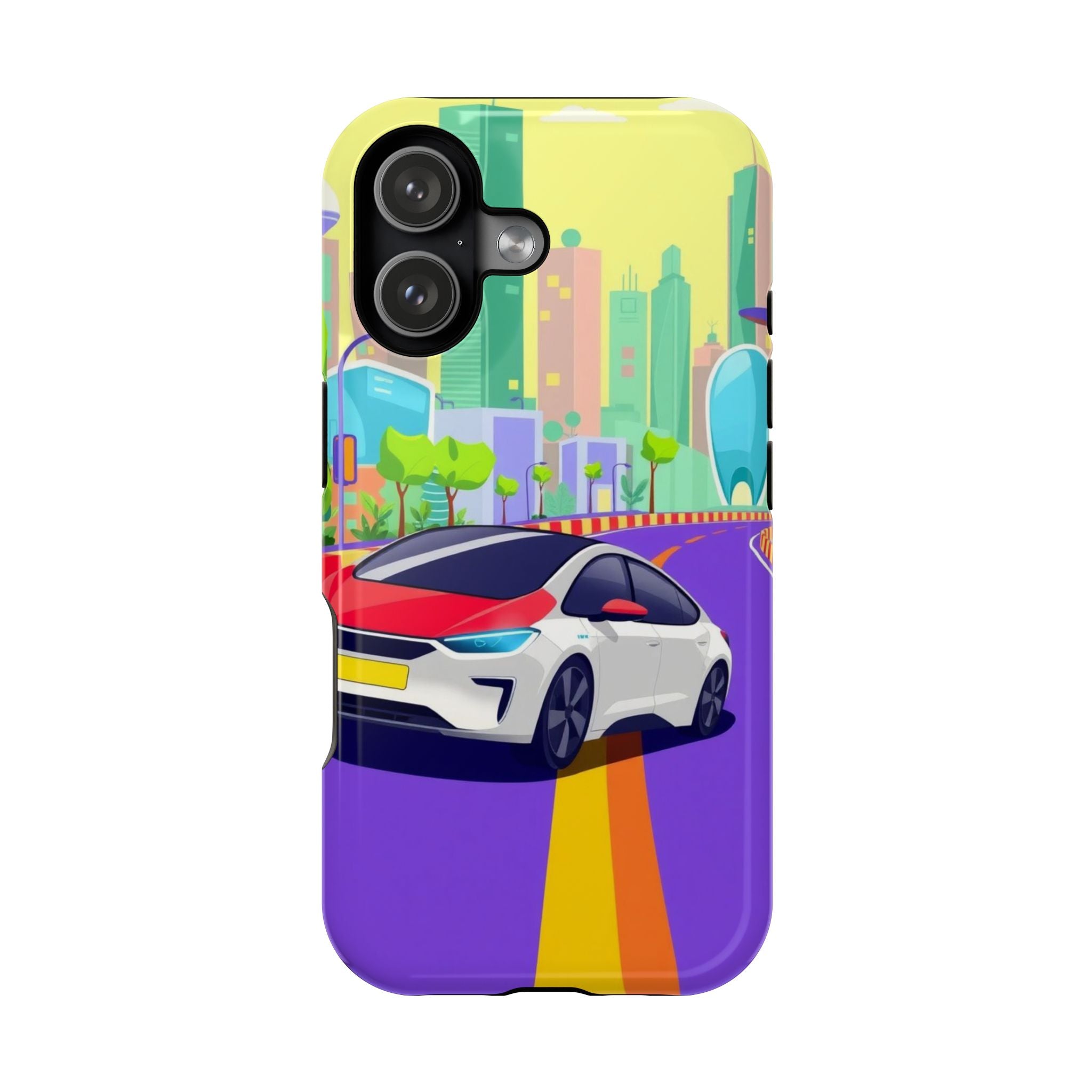 iPhone Electric Car Future Kids Fun Phone Case Gift Slim Snap Case · iPhone Case
