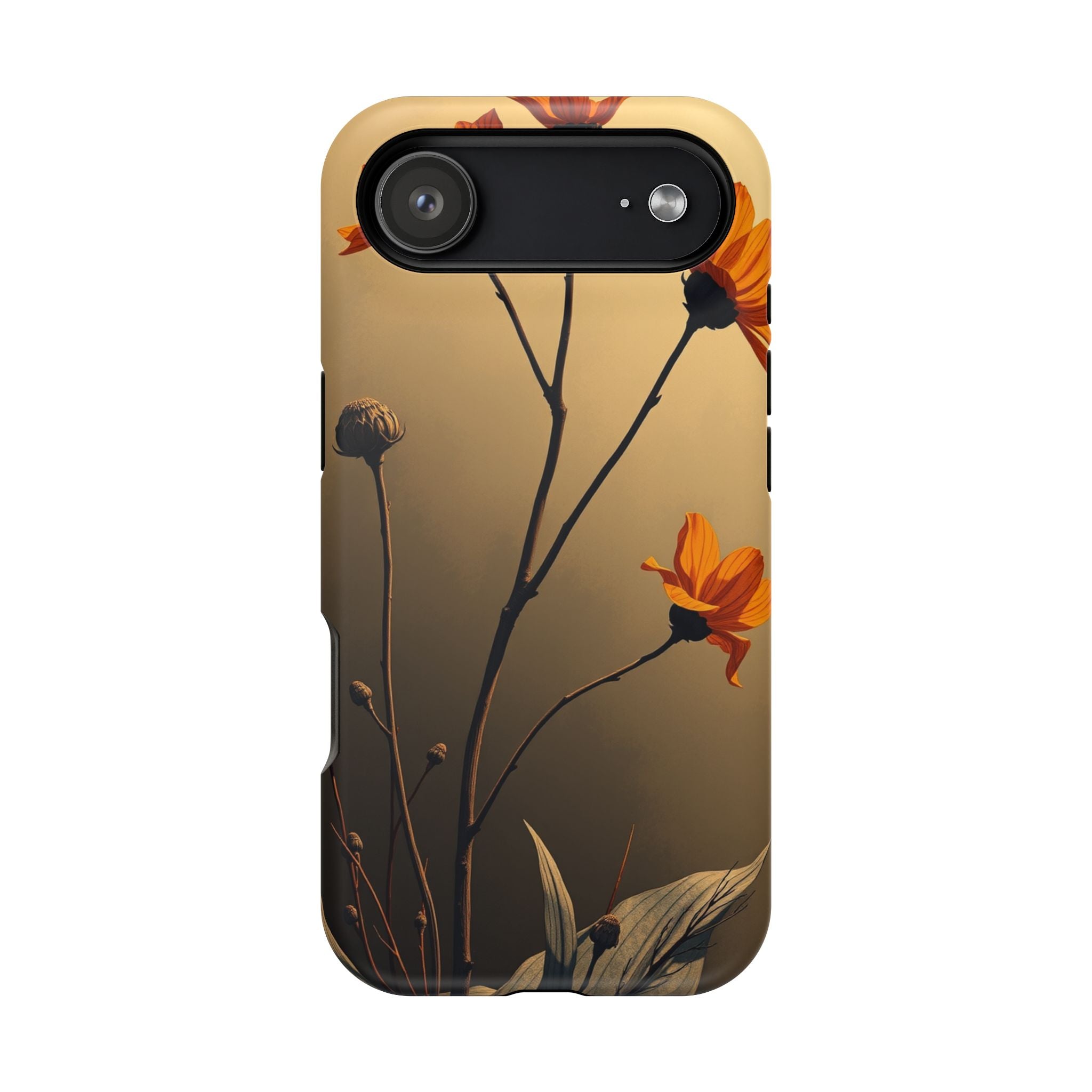 iPhone Burnt Orange And Sand Botanical Illustration Gal Slim Snap Case · iPhone