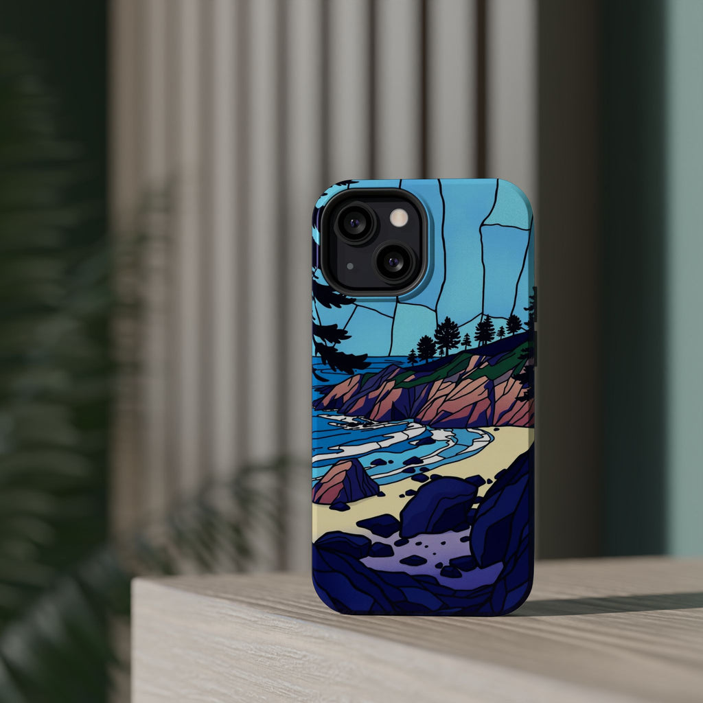 iPhone Indigo And Violet Pebble Beach Slim Everyday iPhone 11 Designer · iPhone