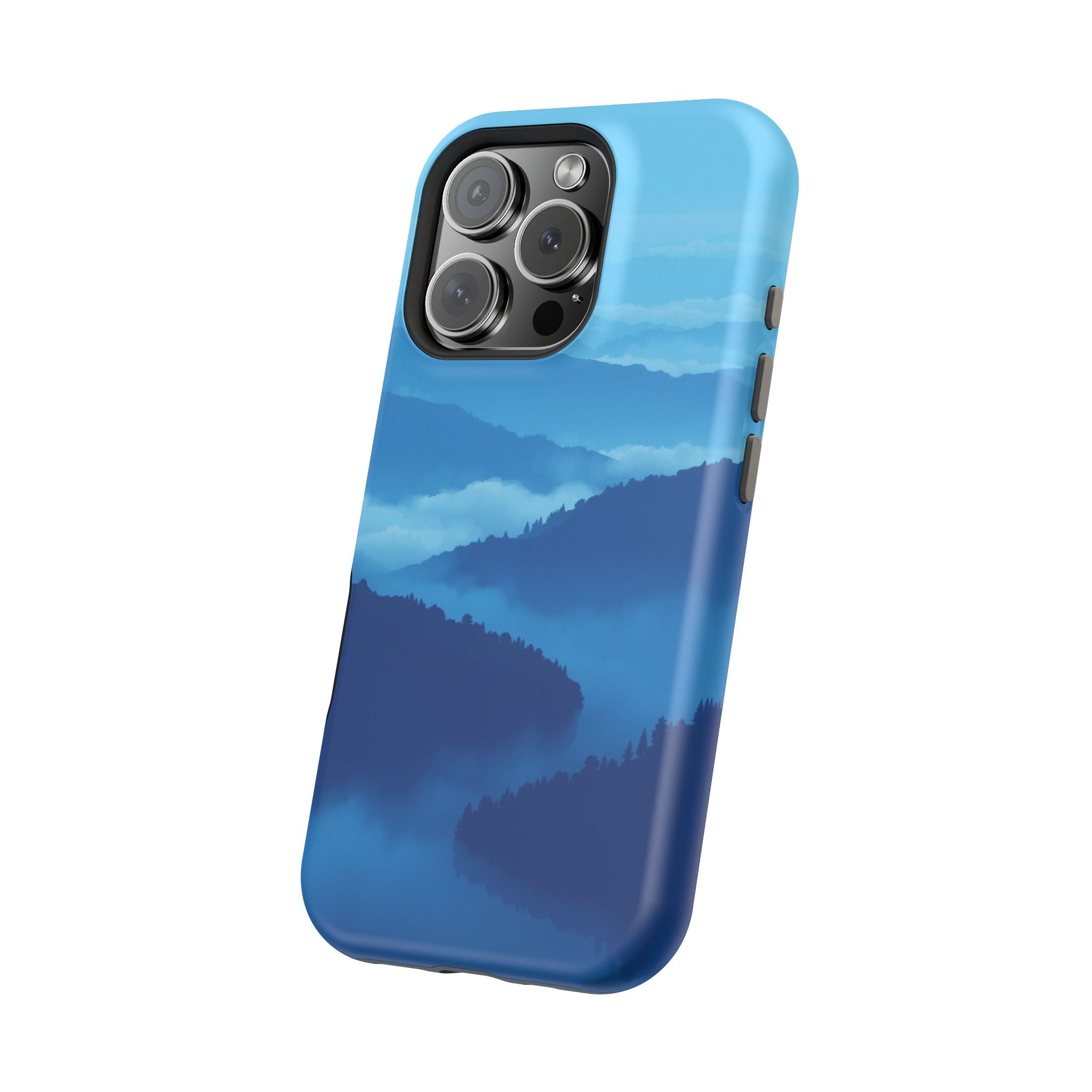 iPhone Fog Rolling Over Hills Pixel Art -Bit Slim iPhone Everyday · iPhone Case