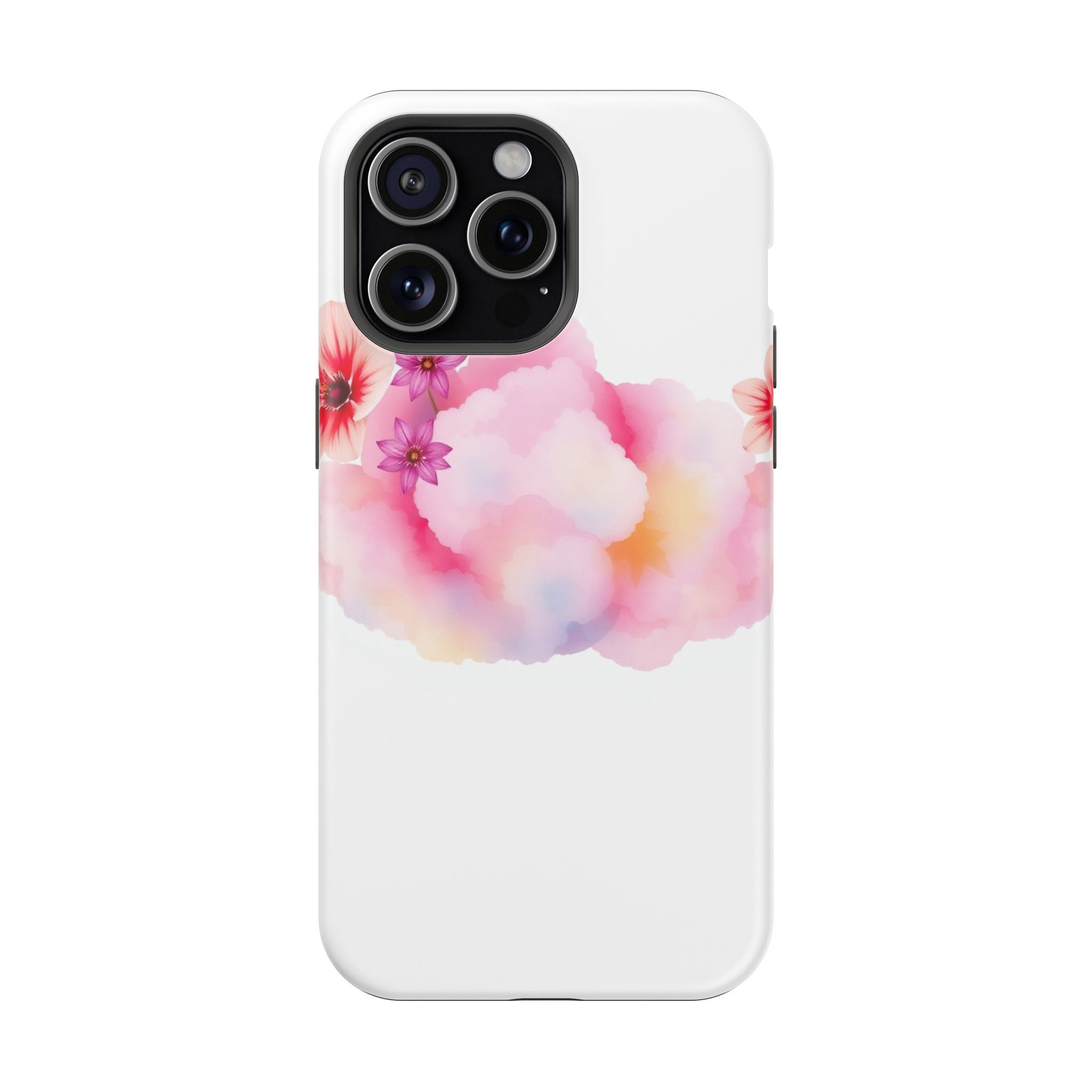 iPhone Pastel Floral Cloud Vibrant Watercolor Carry Case Slim Snap Case · iPhone