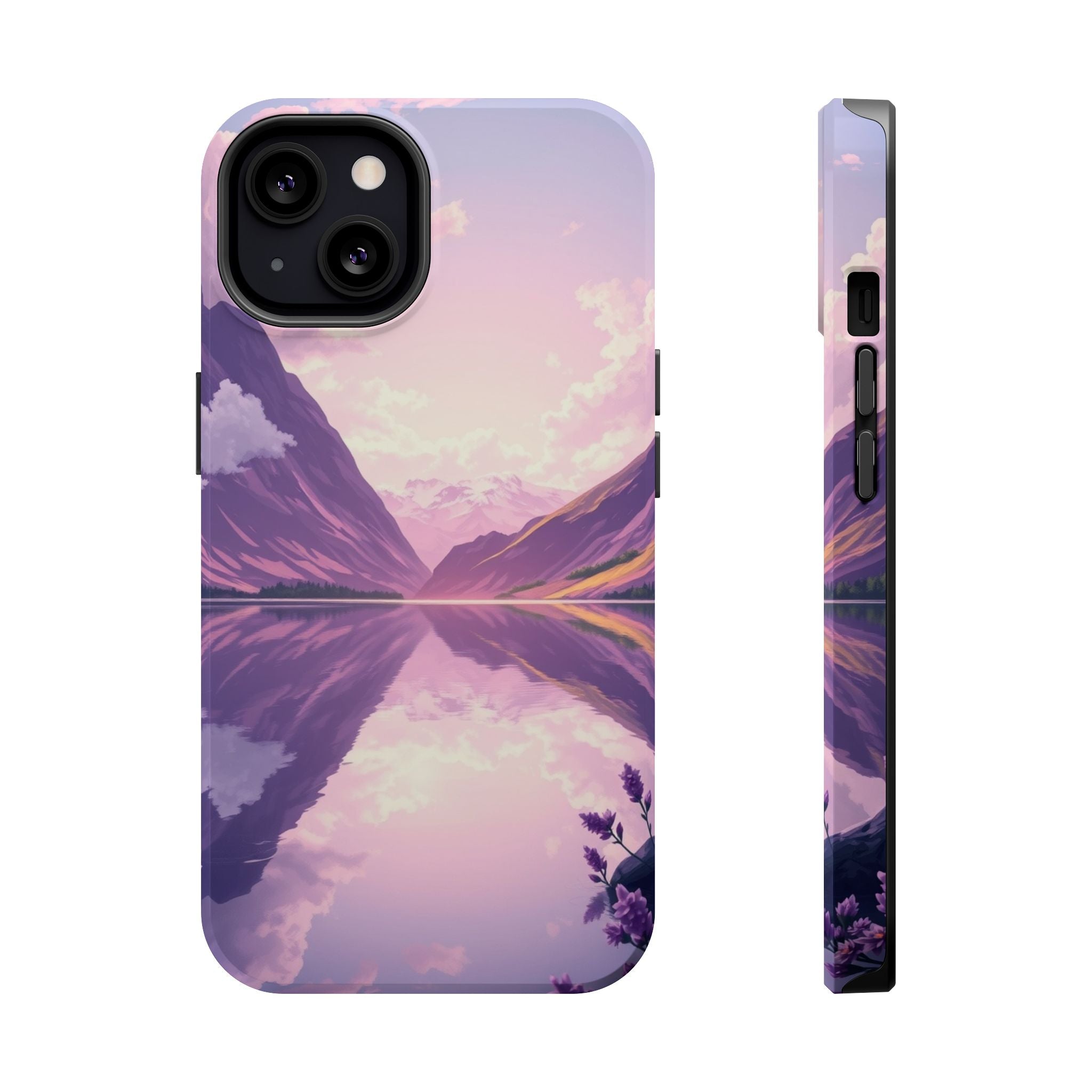iPhone Lavender And Pearl Fjord Reflection Slim iPhone Everyday · iPhone Case